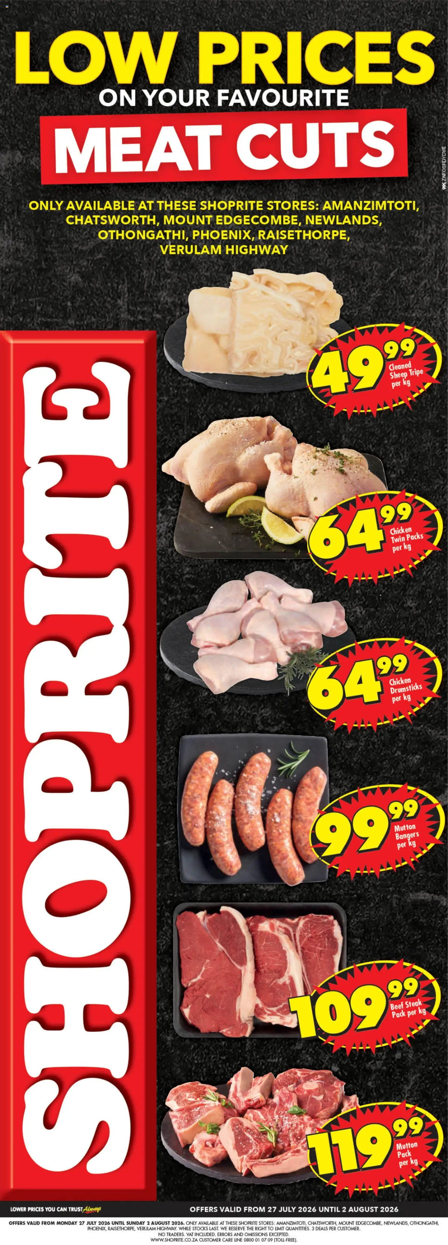New Shoprite catalogue – valid from 27/07/2026 | Page: 1