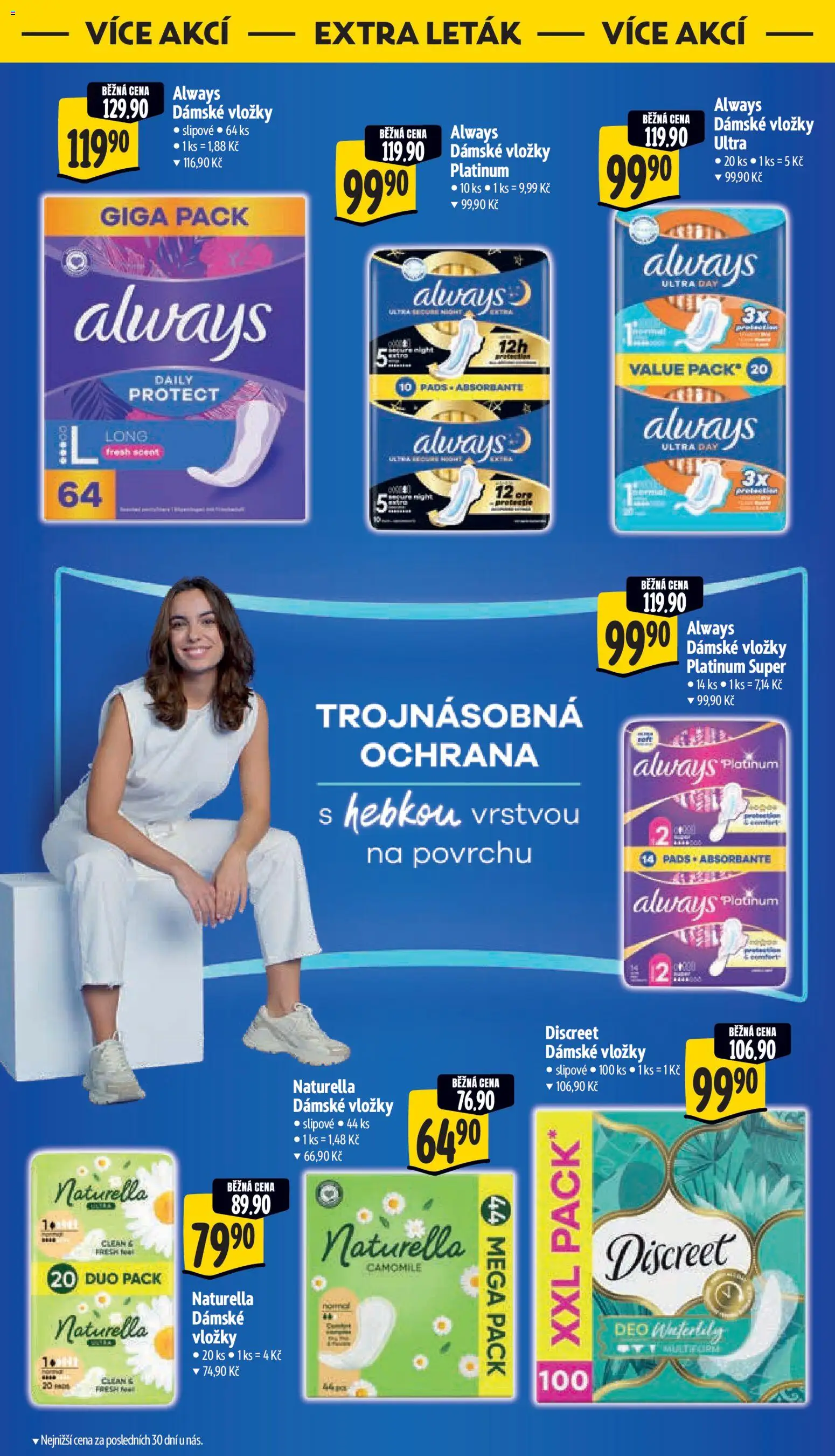 Albert leták - Supermarket od 22.07.2026 | Strana: 41 | Produkty: Vložky, Dámské vložky Always