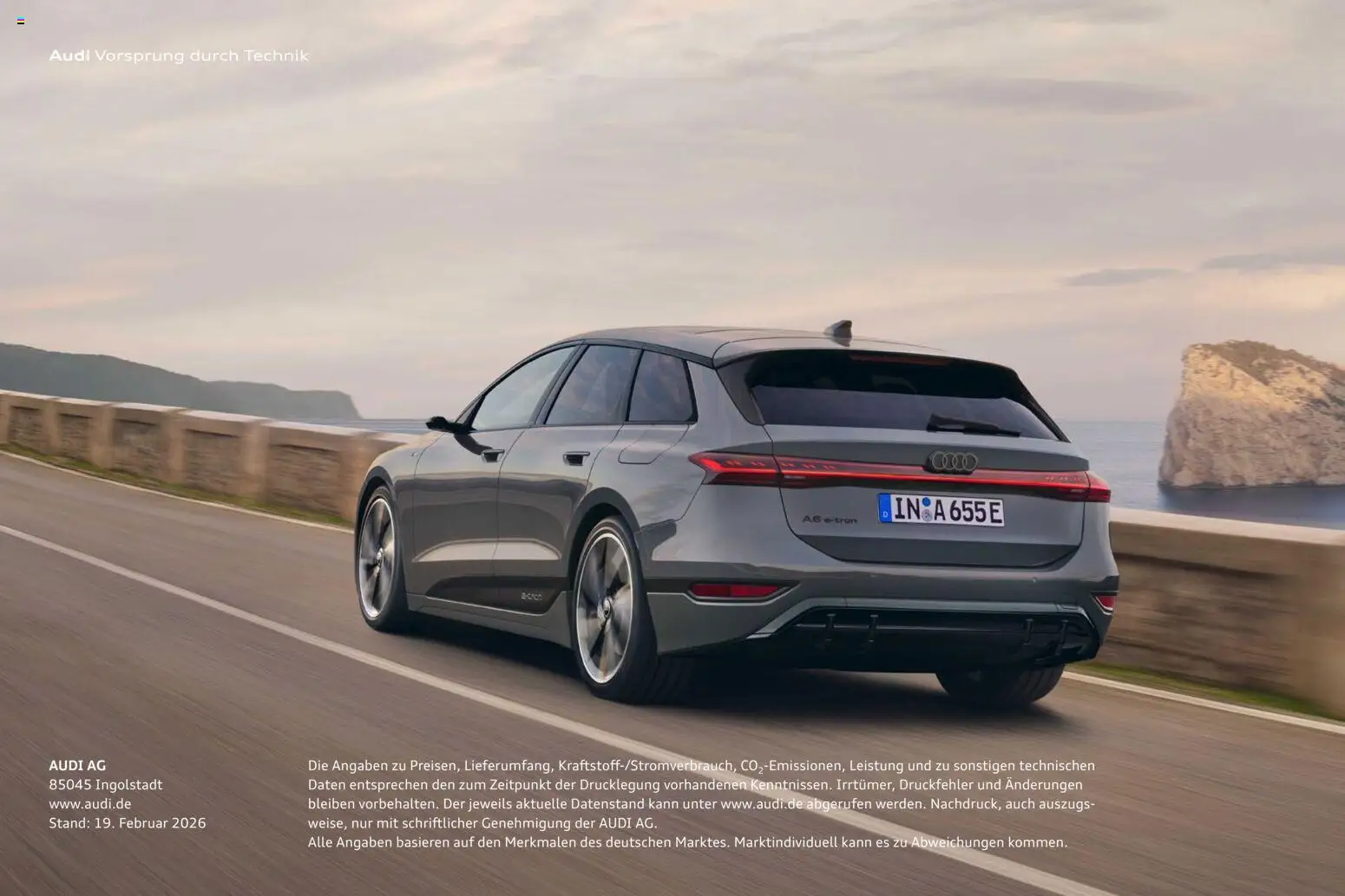 Audi  A6 e-tron – gültig ab 01.10.2025 | Seite: 172