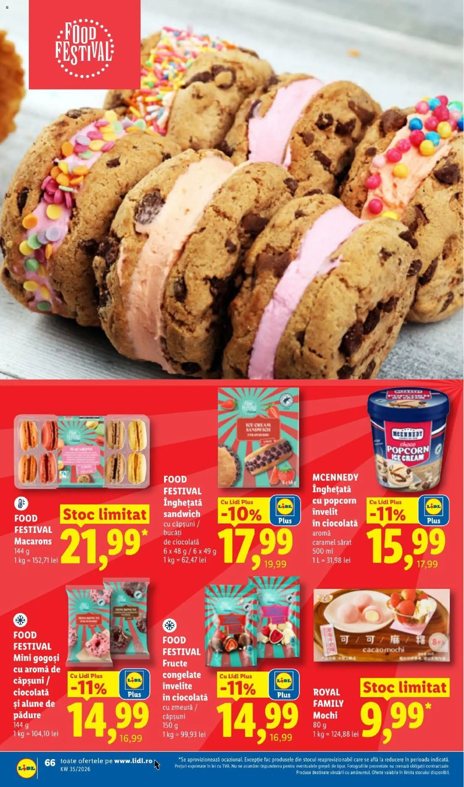 Noul catalog Lidl – valabil de la 24.08.2026 | Pagină: 66 | Produse: Fructe congelate, Gogoși, Înghețată, Fructe