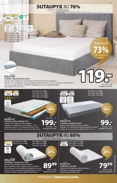 JYSK leidinys galioja nuo 2026.09.22 | Puslapis: 11 | Prekių: Čiužinys, Putos
