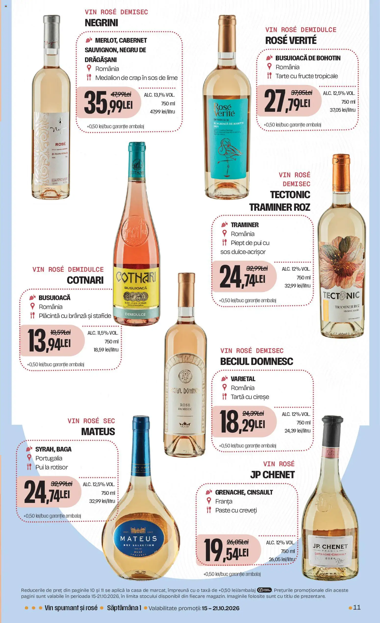 Noul catalog Mega Image – valabil de la 15.10.2026 | Pagină: 11 | Produse: Lime, Vin spumant, Cireșe, Fructe