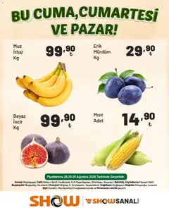 28 Ağustos 2026 tarihinden itibaren geçerli olan Show Market kataloğu önizlemesi