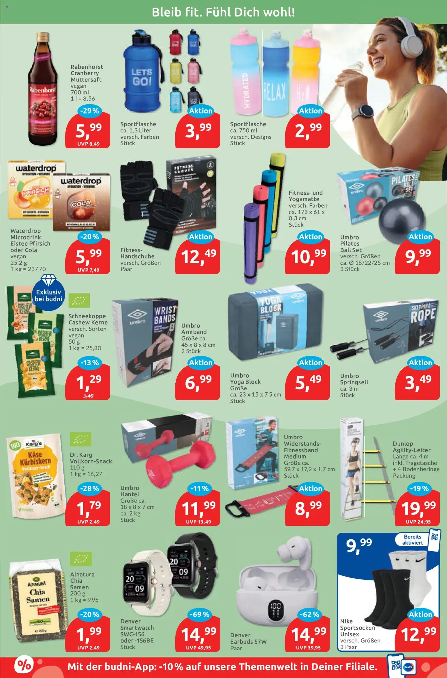Budni Prospekt – gültig ab 31.08.2026 | Seite: 7 | Produkte: Smartwatch, Cashew, Pfirsich, Handschuhe