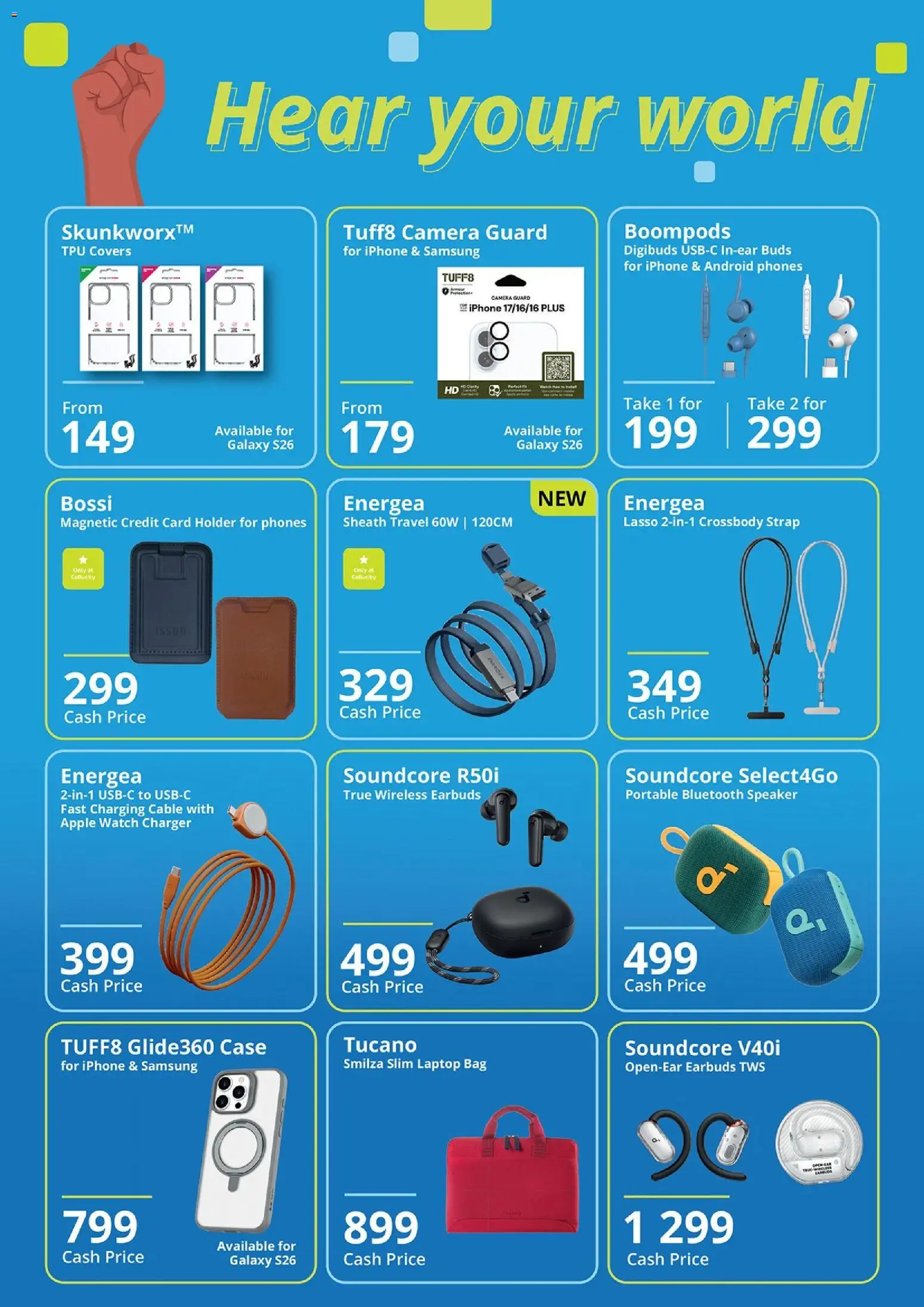 New Cellucity catalogue – valid from 06.03.2026 | Page: 4 | Products: Camera, Cable, Speaker, Laptop