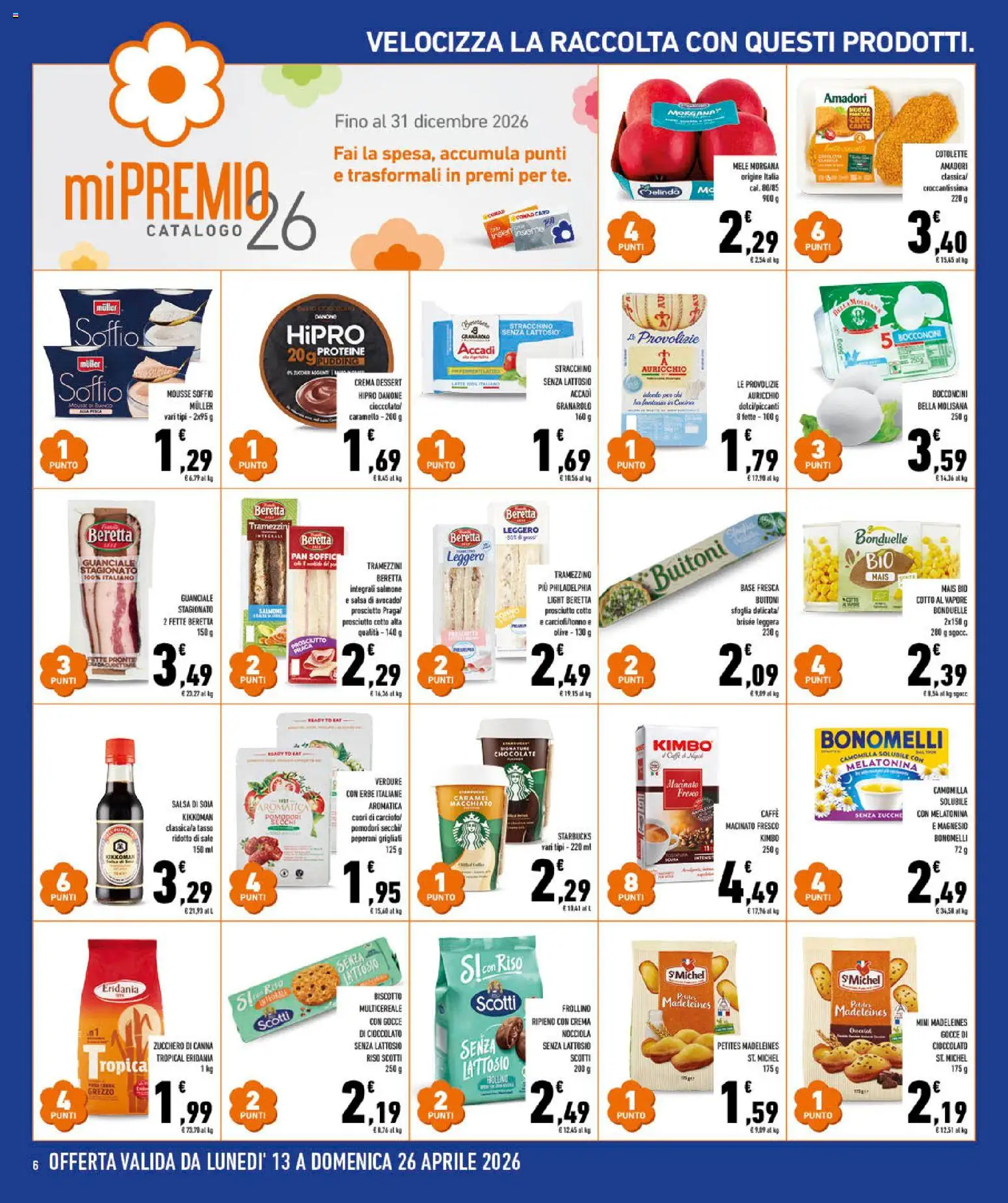 Volantino Conad del 15.04.2026 | Pagina: 6 | Prodotti: Crema, Verdure, Salsa, Latte