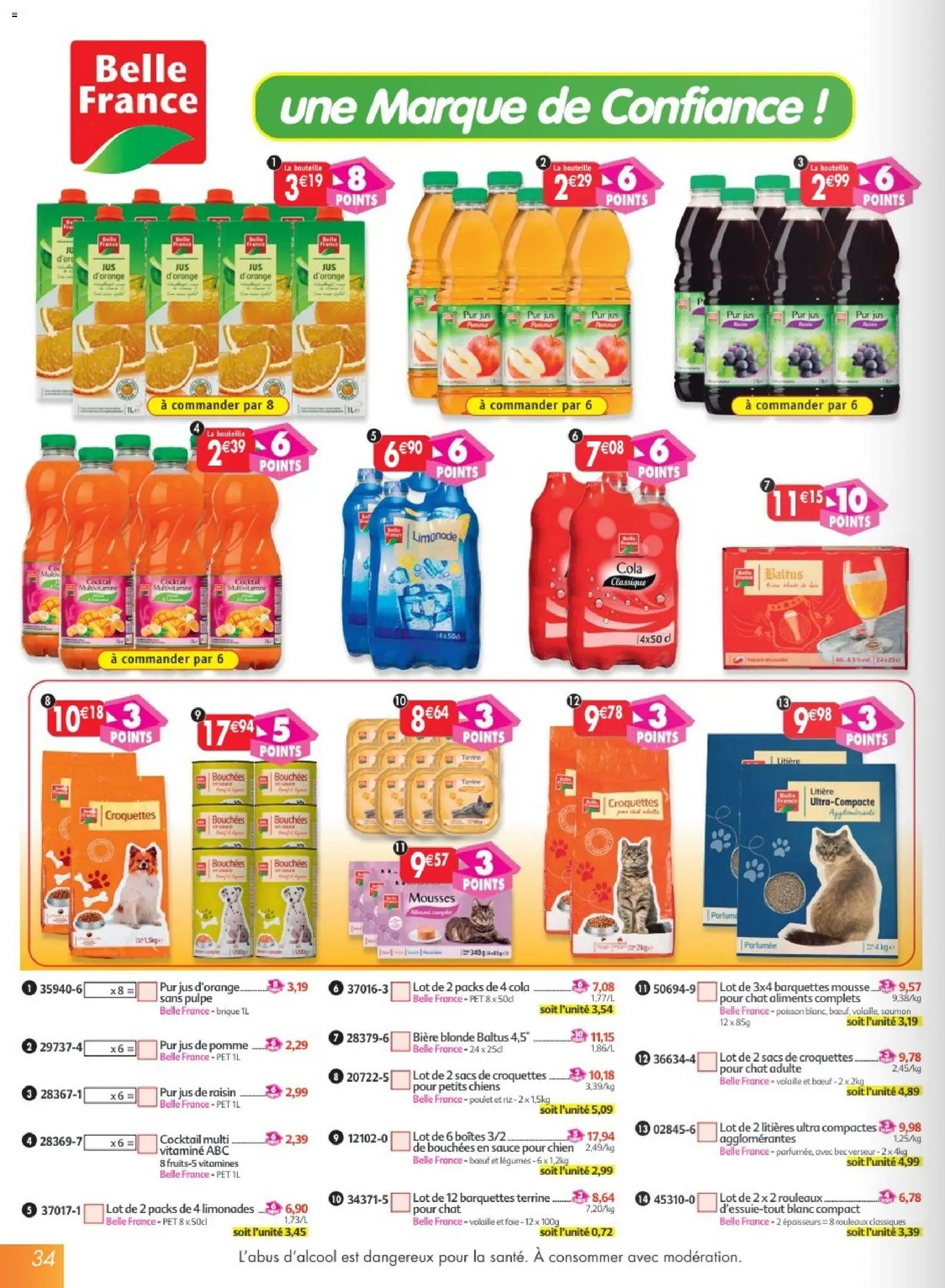 {H1} | Page: 34 | Produits: Raisin, Litière, Mousse, Saumon