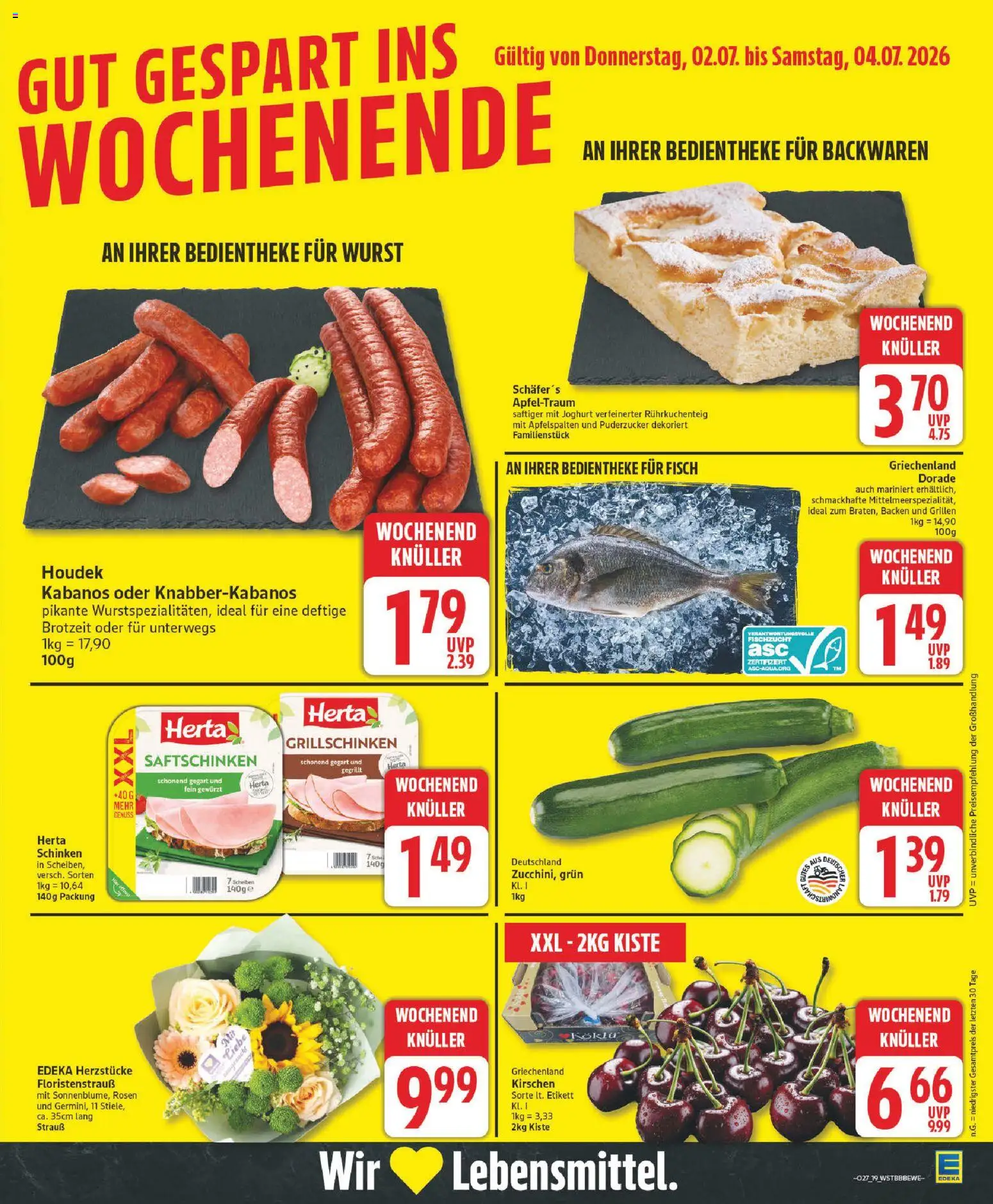 Elli Markt Prospekt Rietberg – gültig ab 29.06.2026 | Seite: 19 | Produkte: Joghurt, Kirschen, Fisch, Wurst