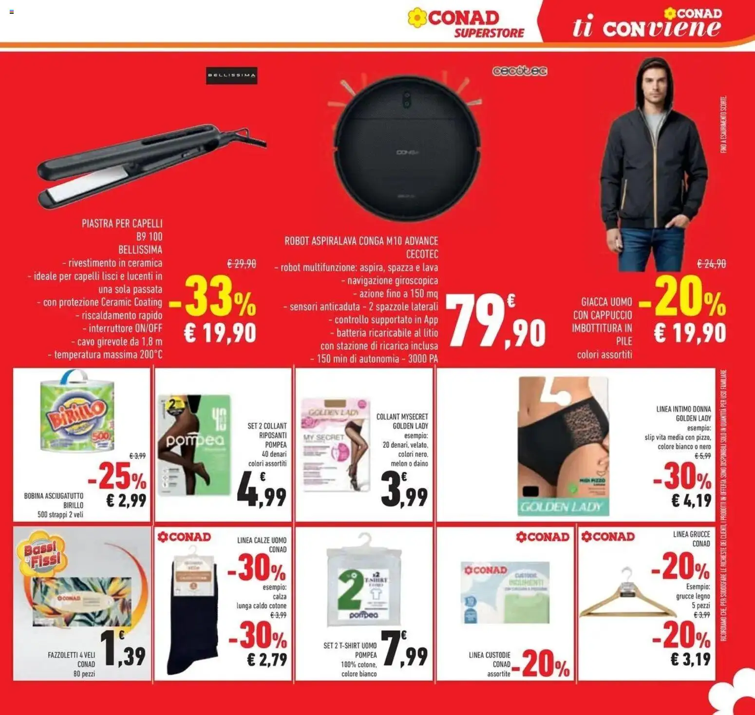 Volantino Conad del 07/10/2026 | Pagina: 41 | Prodotti: Pile, Intimo, T-shirt, Grucce