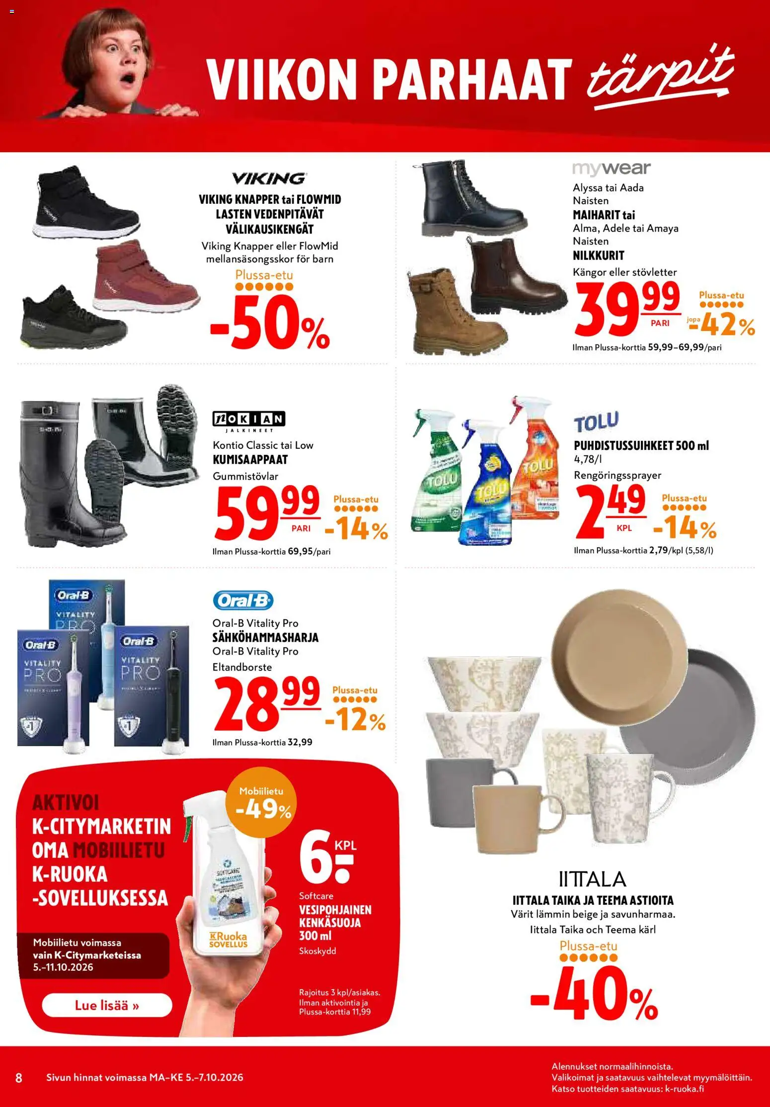K-Citymarket tarjoukset – voimassa 05/10/2026 alkaen | Sivu: 8