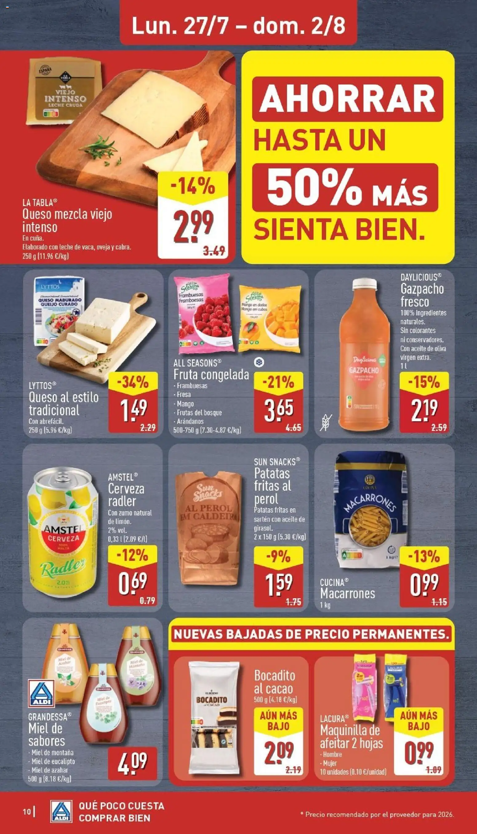 Aldi folleto Baleares │ válido desde el 27/07/2026 | Página: 10 | Productos: Ψηφιακή κάμερα, Κρεμάστρα, Cerveza, Pasta