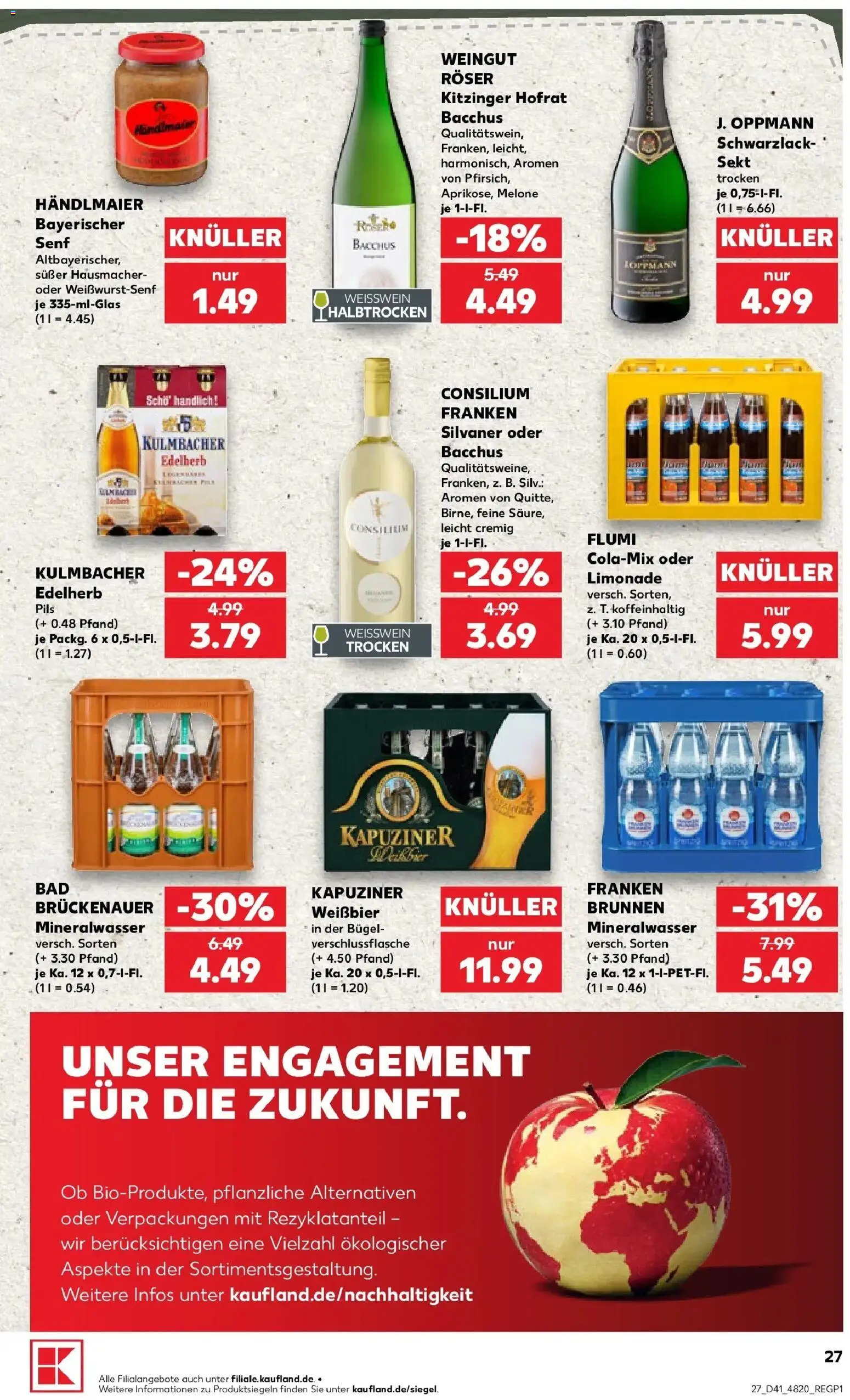Prospekt Kaufland ab 05.10.2026 » Angebote Online zum Blättern | Seite: 37 | Produkte: Weißwein, Pils, Limonade, Melone