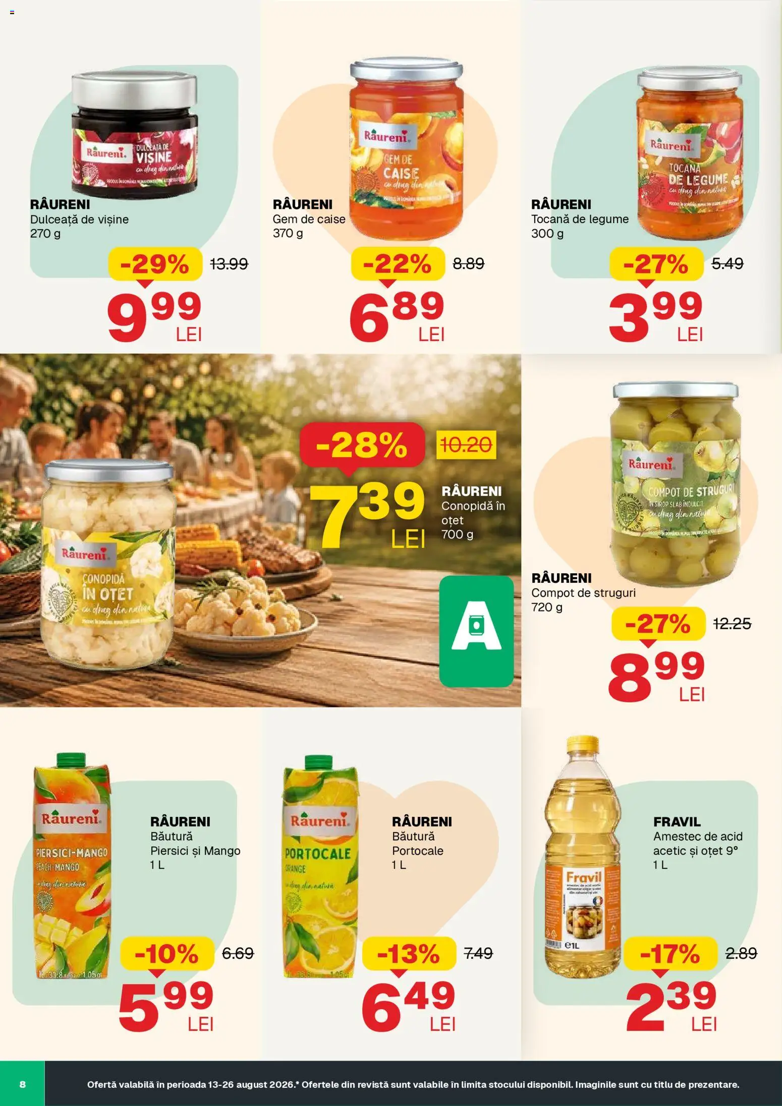 Noul catalog Annabella – valabil de la 13.08.2026 | Pagină: 8 | Produse: Conopidă, Dulceata, Compot, Amestec