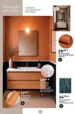 Pré-visualização Leroy Merlin - Catálogo de Decoração Madeira válido de 17/09/2026 | Página: 26 | Produtos: Bancada, Banho, Soda, Papel de parede
