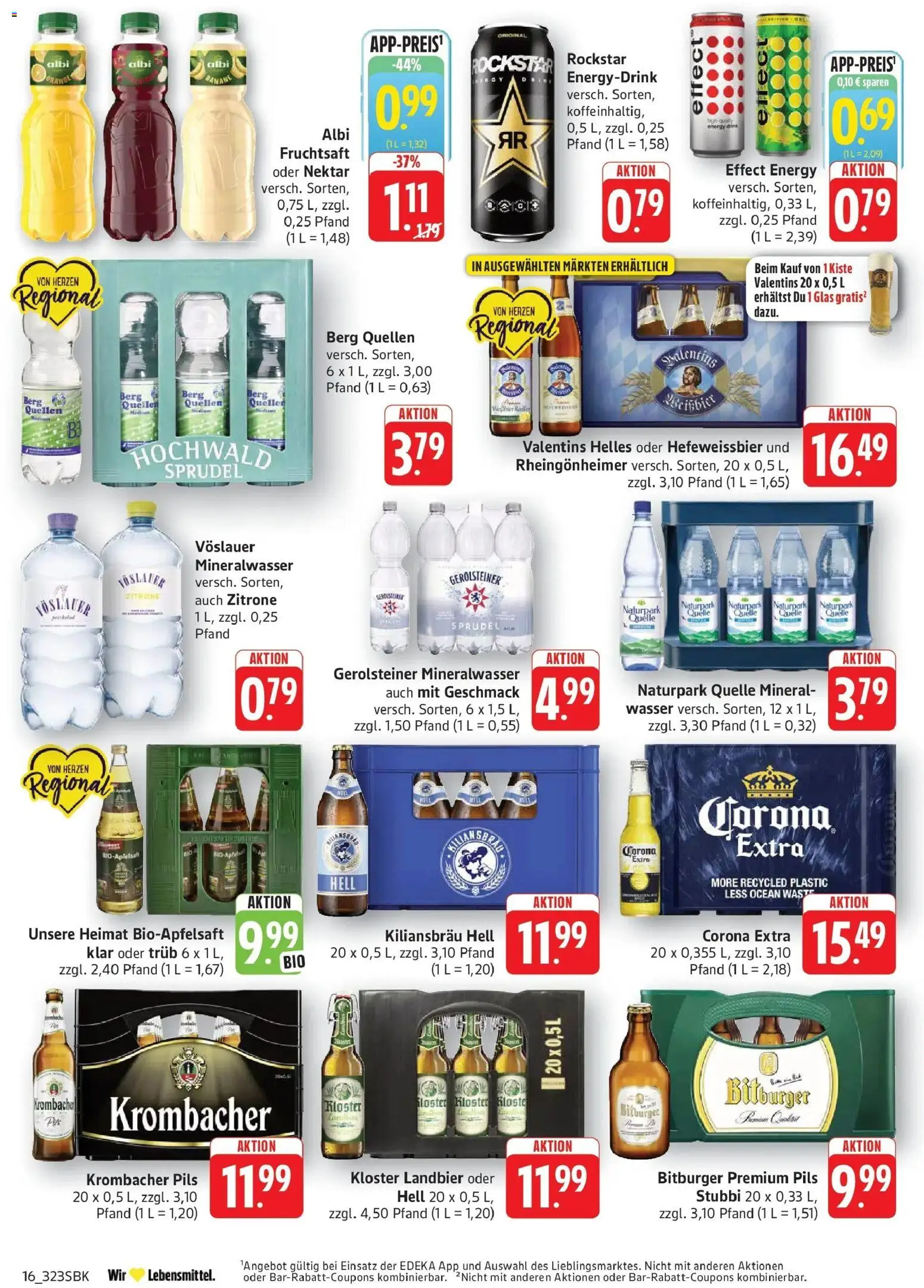Edeka Prospekt Bad Bergzabern (ab 19.10.2026) » Angebote Online | Seite: 18 | Produkte: Mineralwasser, Wasser, Zitrone, Fruchtsaft