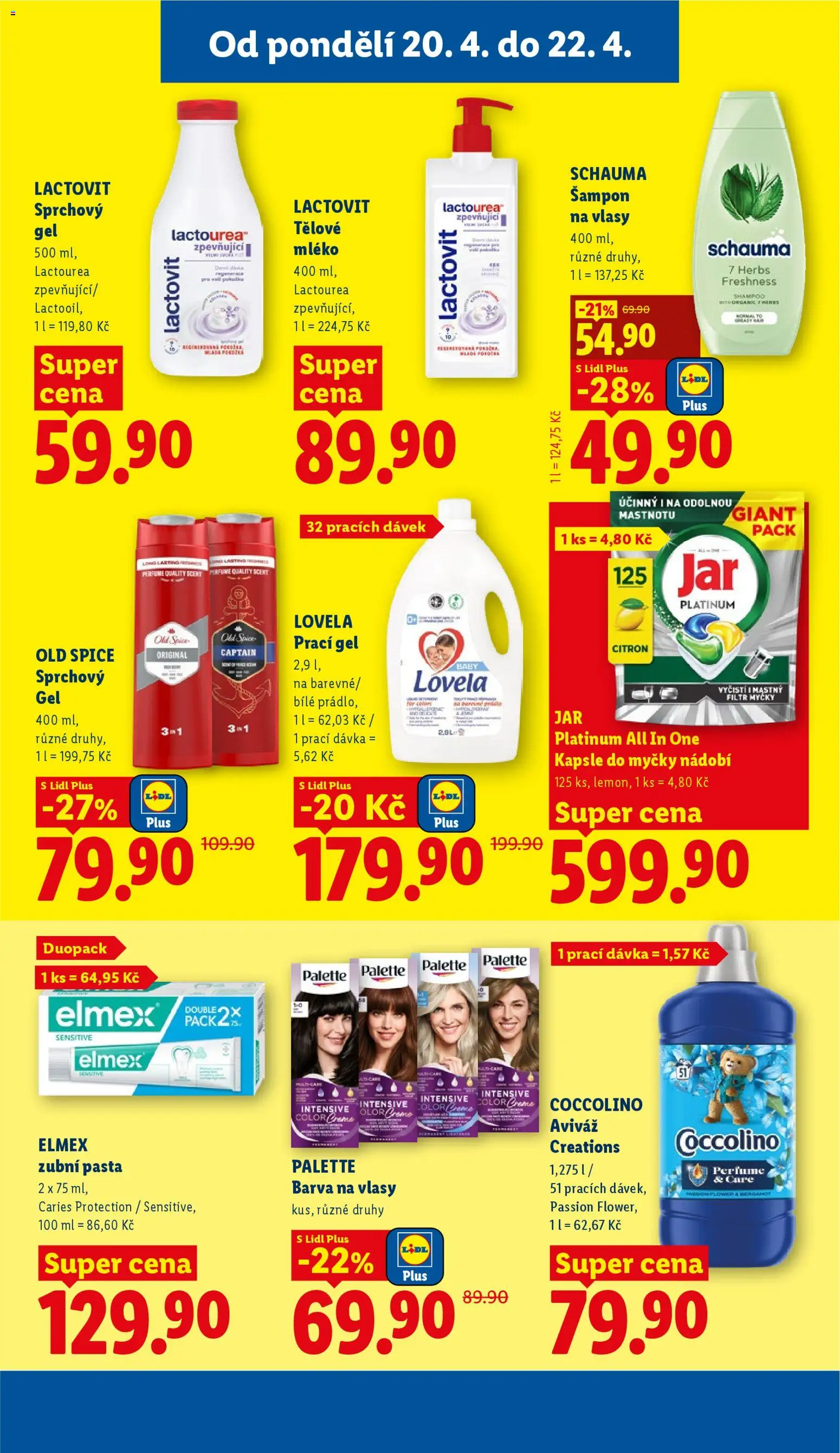 Lidl leták od 20.04.2026 | Strana: 19 | Produkty: Prací gel, Kapsle, Coccolino, Kapsle do myčky