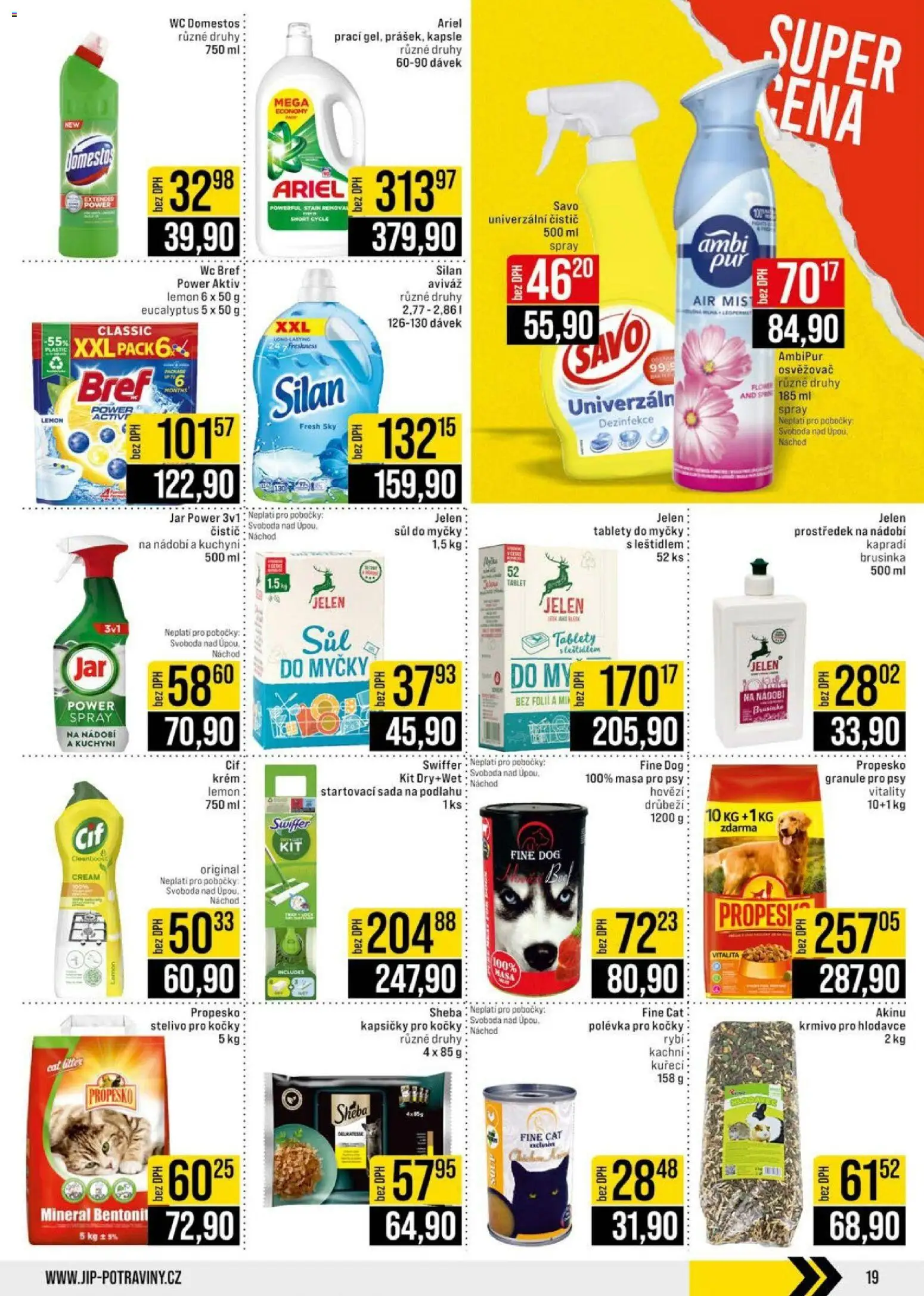 Jip leták - Cash & Carry od 17.06.2026 | Strana: 19 | Produkty: Hovězí, Propesko, Granule, Savo