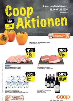 Coop aktionen ab 15.10.2026 gültig