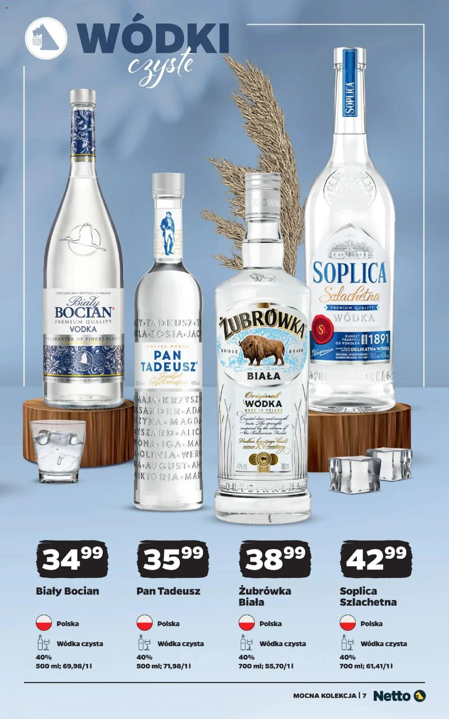 Netto gazetka - Mocne alkohole od 12.10.2026 | Strona: 7 | Produkty: Żubrówka, Vodka, Wódka, Biały Bocian