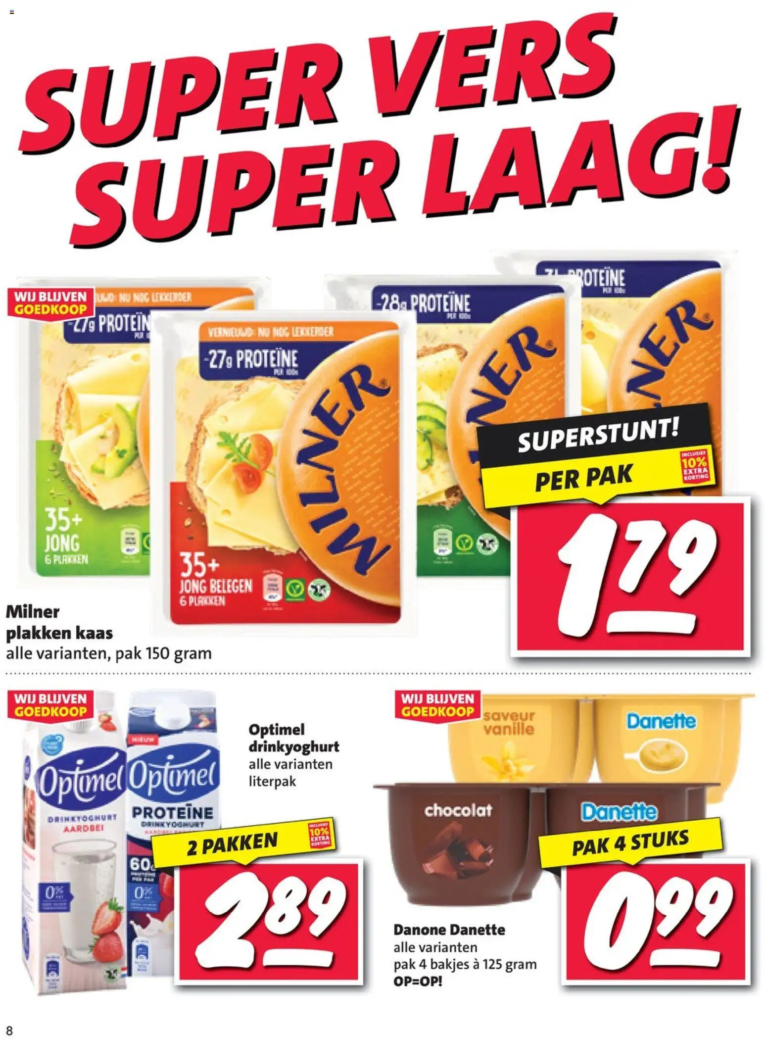 {H1} | Pagina: 8 | Producten: Kaas, Pavilon, Planken, Aardbei