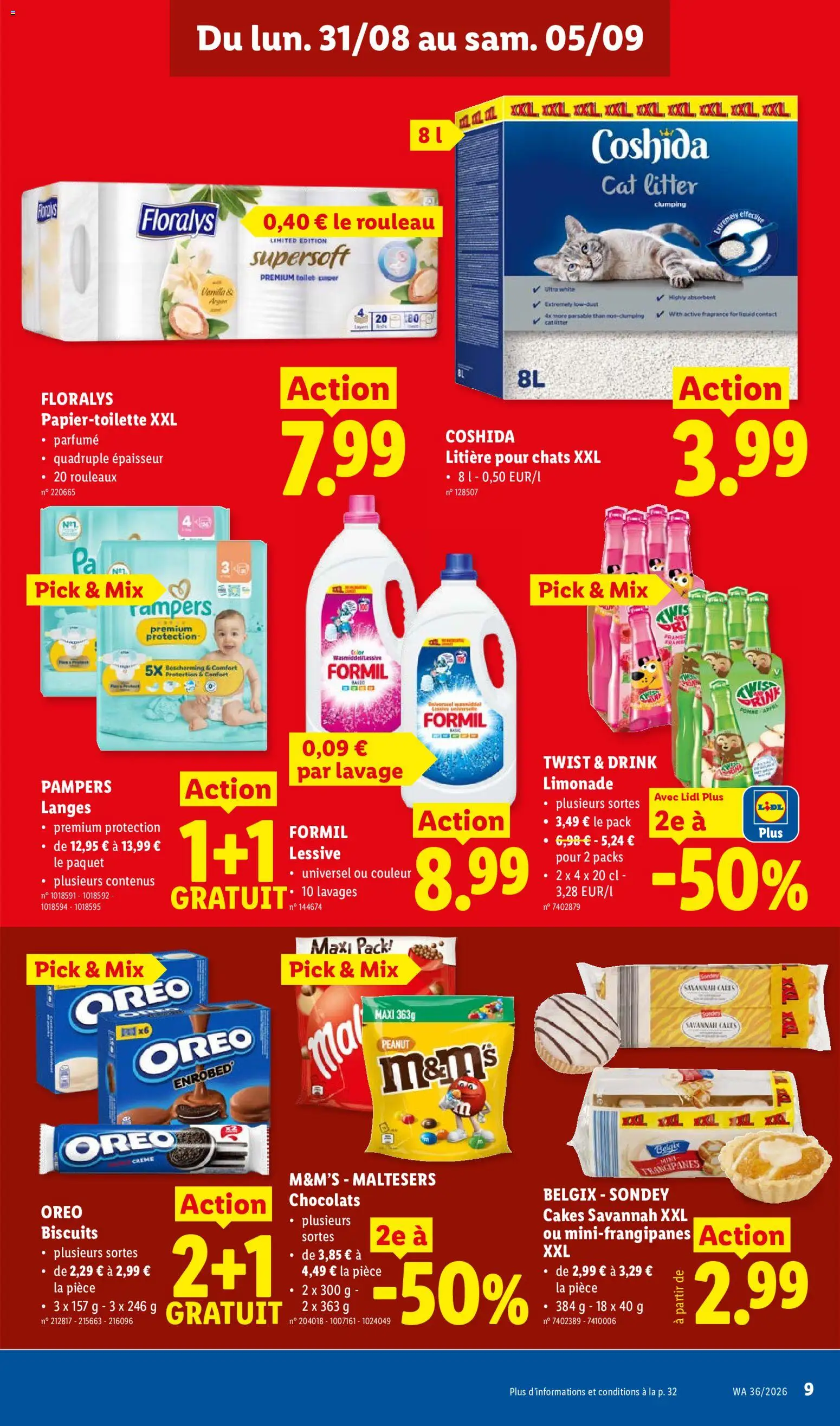 {H1} | Pagina: 9 | Producten: Oreo, Pampers, La, Toilet