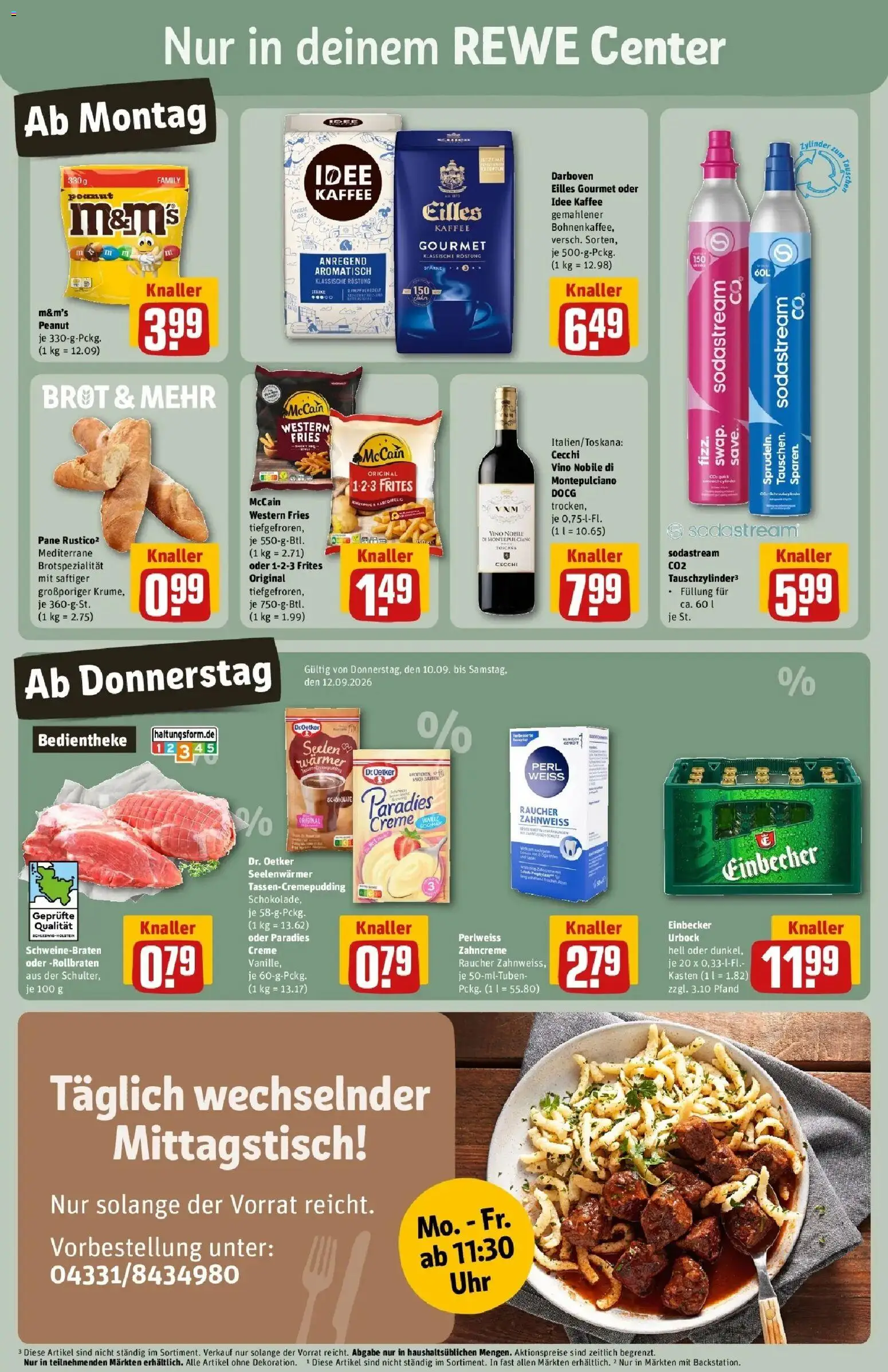REWE Prospekt ab 07.09.2026 zum Blättern » Angebote | Seite: 3 | Produkte: Idee kaffee, Kaffee, Gemahlener Kaffee, McCain
