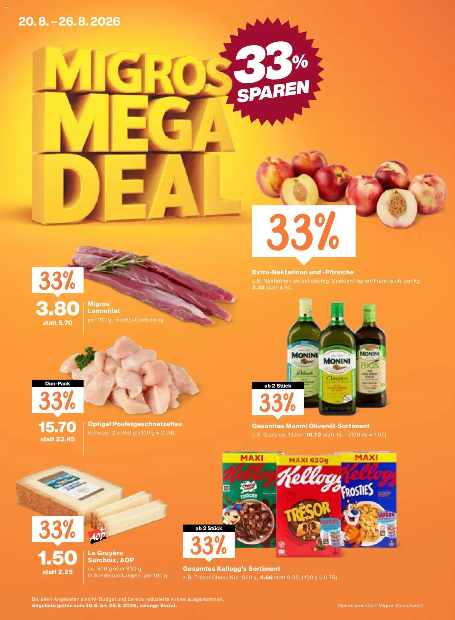 Migros aktionen – gültig ab 20.08.2026 | Seite: 1