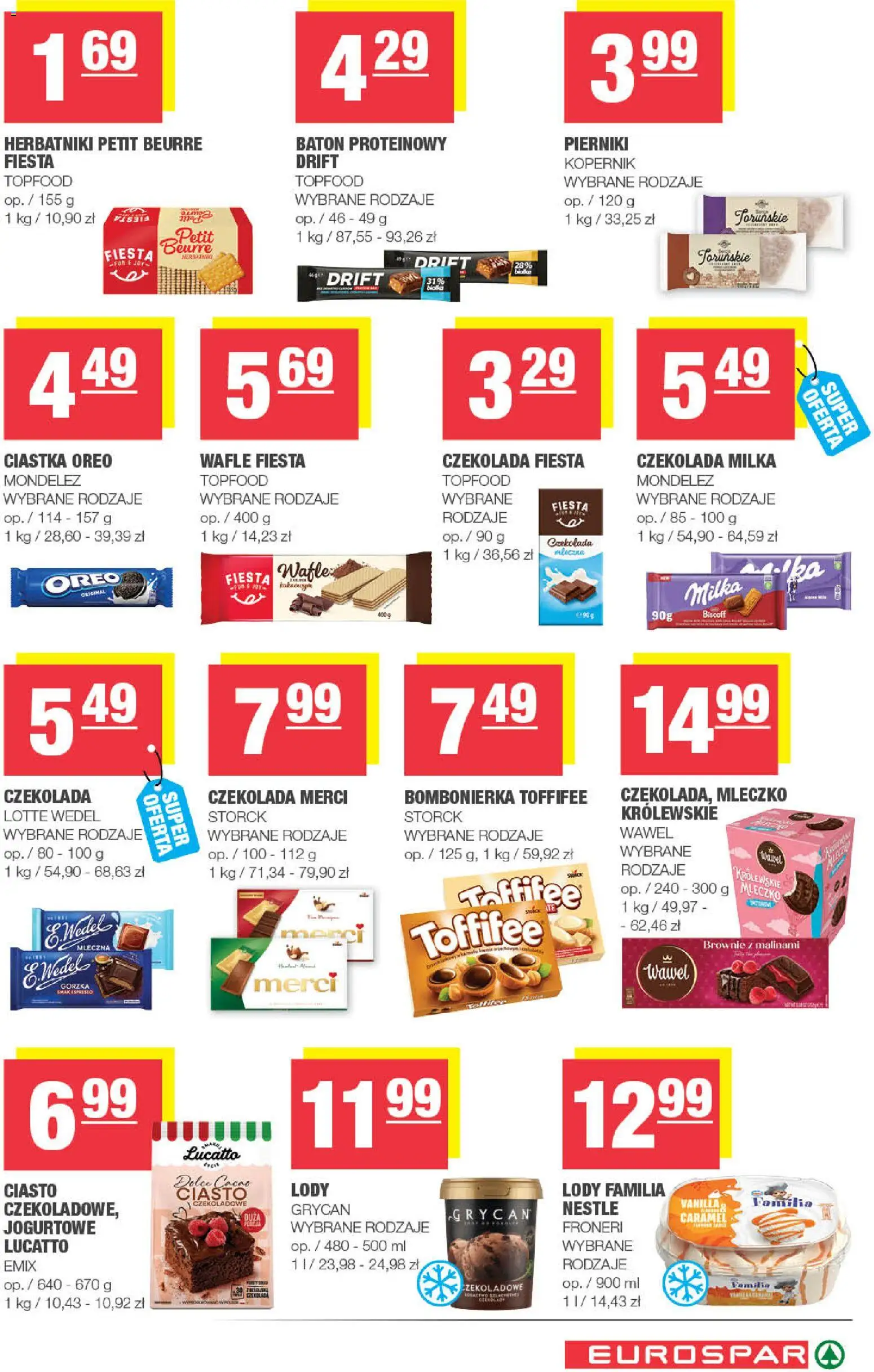 Spar gazetka - Eurospar od 23.09.2026 | Strona: 11 | Produkty: Czekolada milka, Toffifee, Czekolada, Brownie