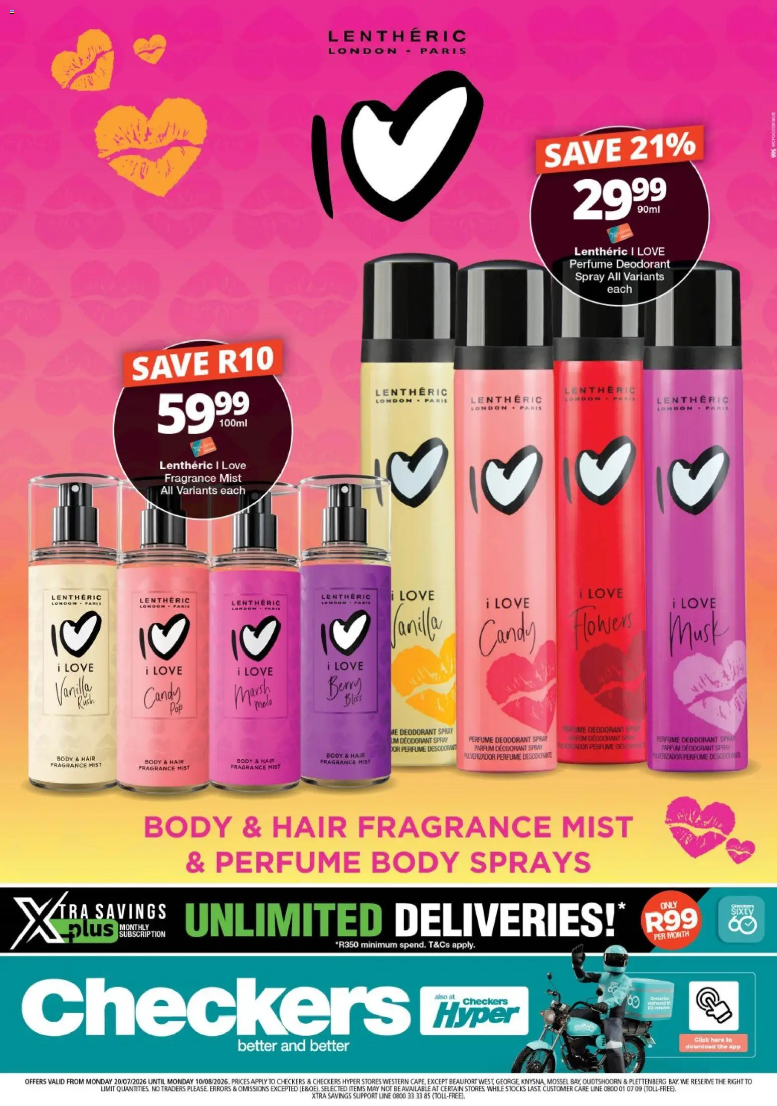 New Checkers catalogue – valid from 20/07/2026 | Page: 1 | Products: Perfume, Fragrance, Deodorant