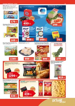PRIVÁT Aktuális szórólap MAX - amely érvényes a következő dátumtól: 07.05.2026 | Oldal: 3 | Termékek: Mozzarella, Túró rudi, Száraztészta, Túró