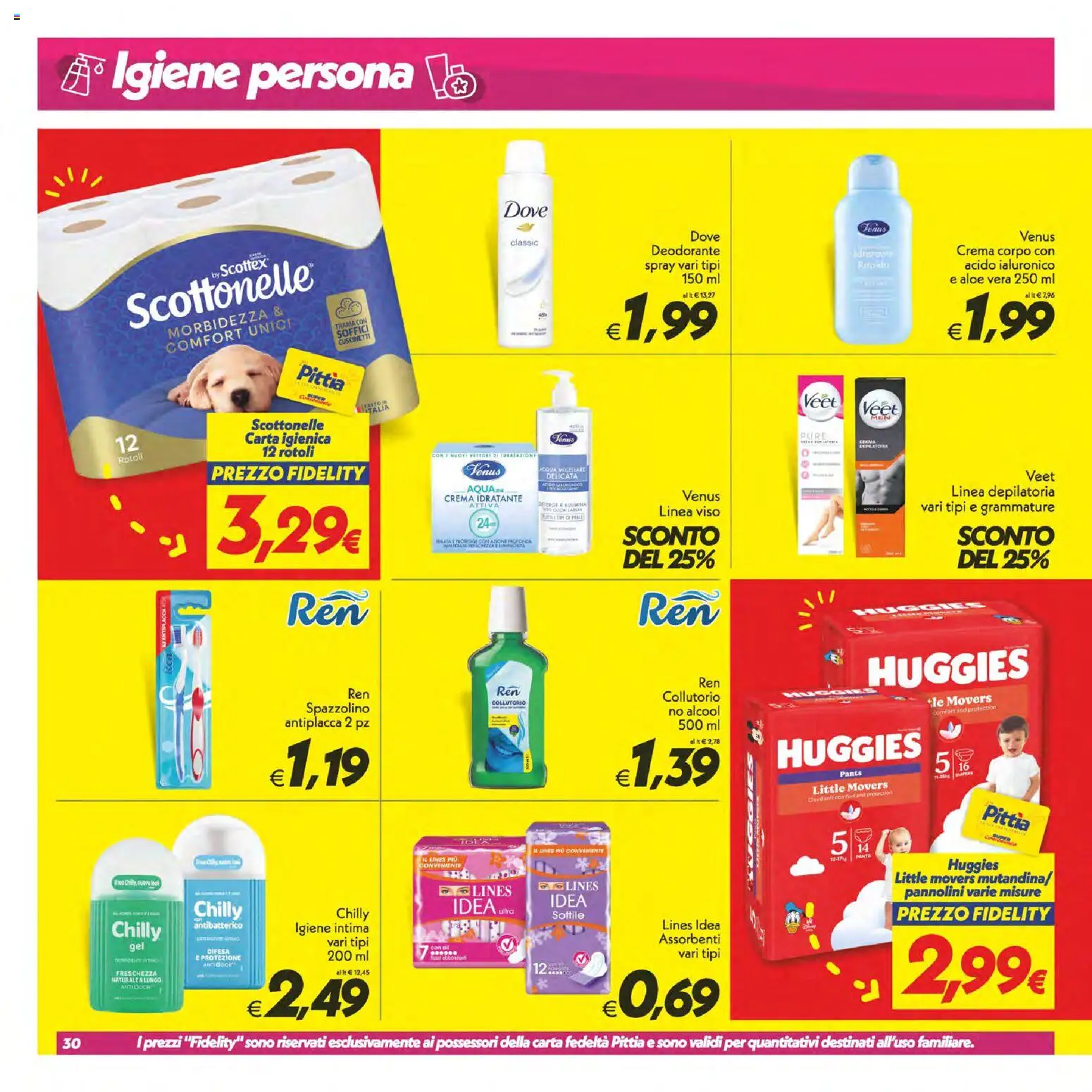 Volantino SuperConveniente del 30/06/2026 | Pagina: 30 | Prodotti: Crema, Spazzolino, Collutorio, Acqua