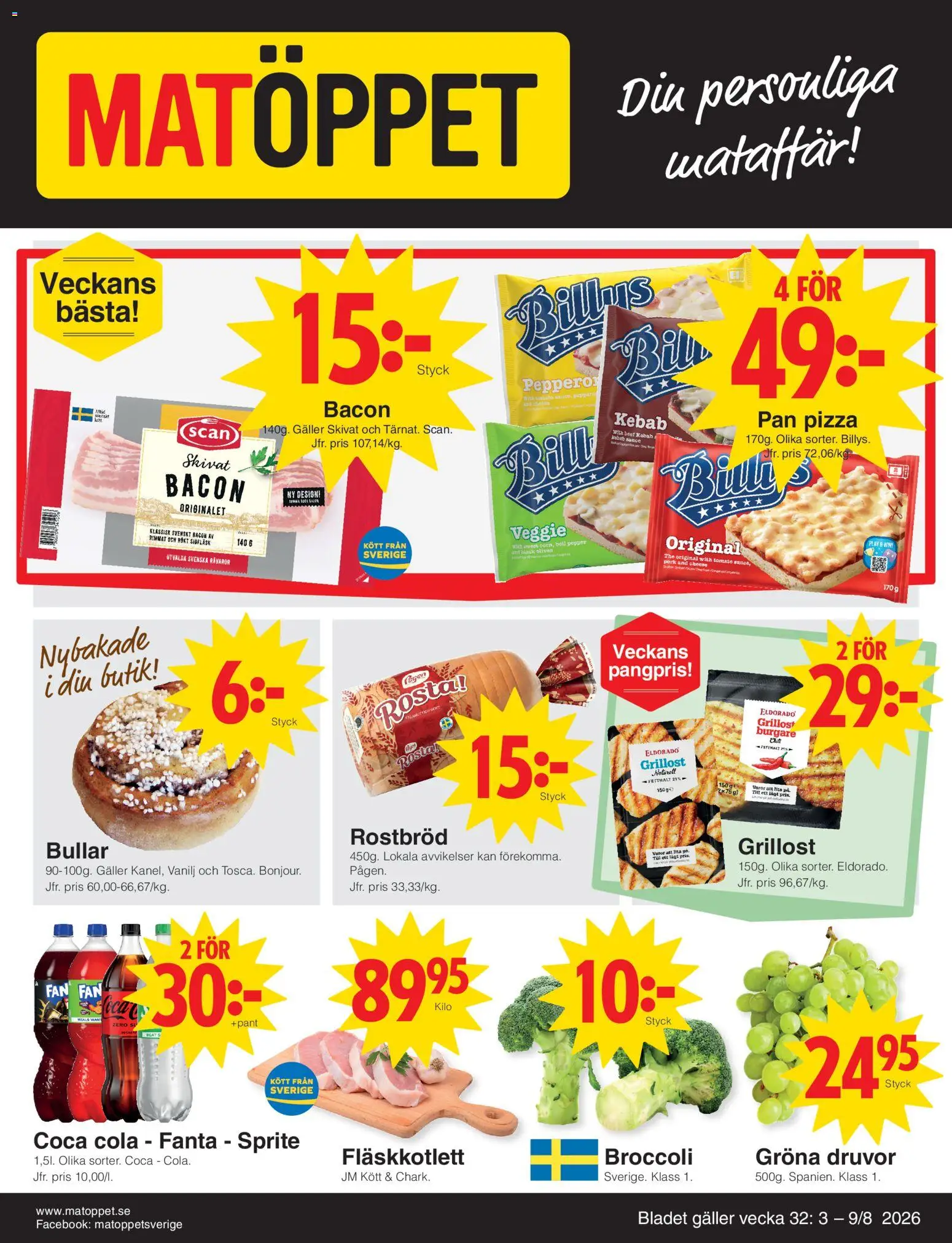 Matöppet reklamblad aktuell från 03/08/2026 | Sida: 1
