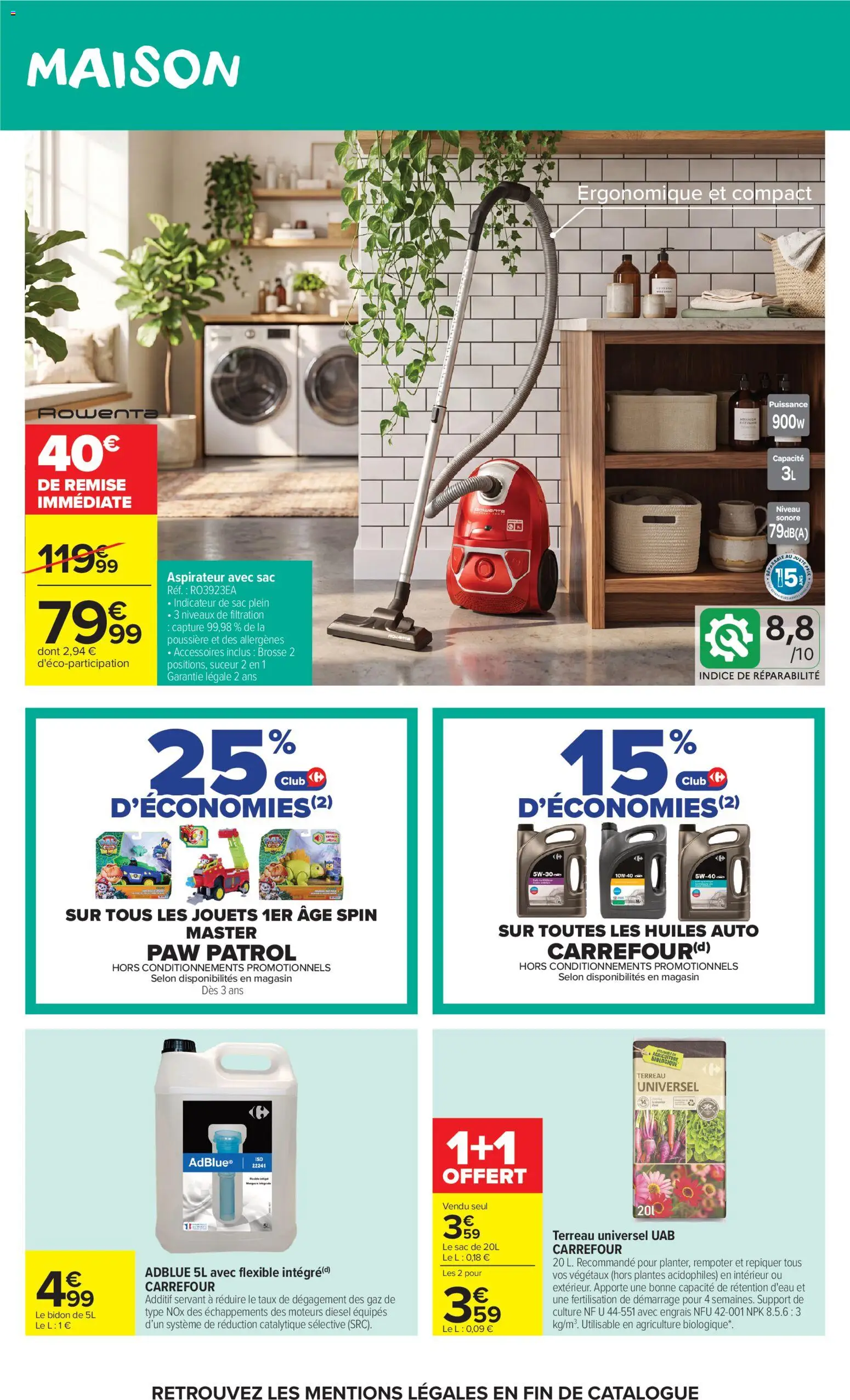 {H1} | Page: 51 | Produits: Engrais, Aspirateur, Jouets, Brosse