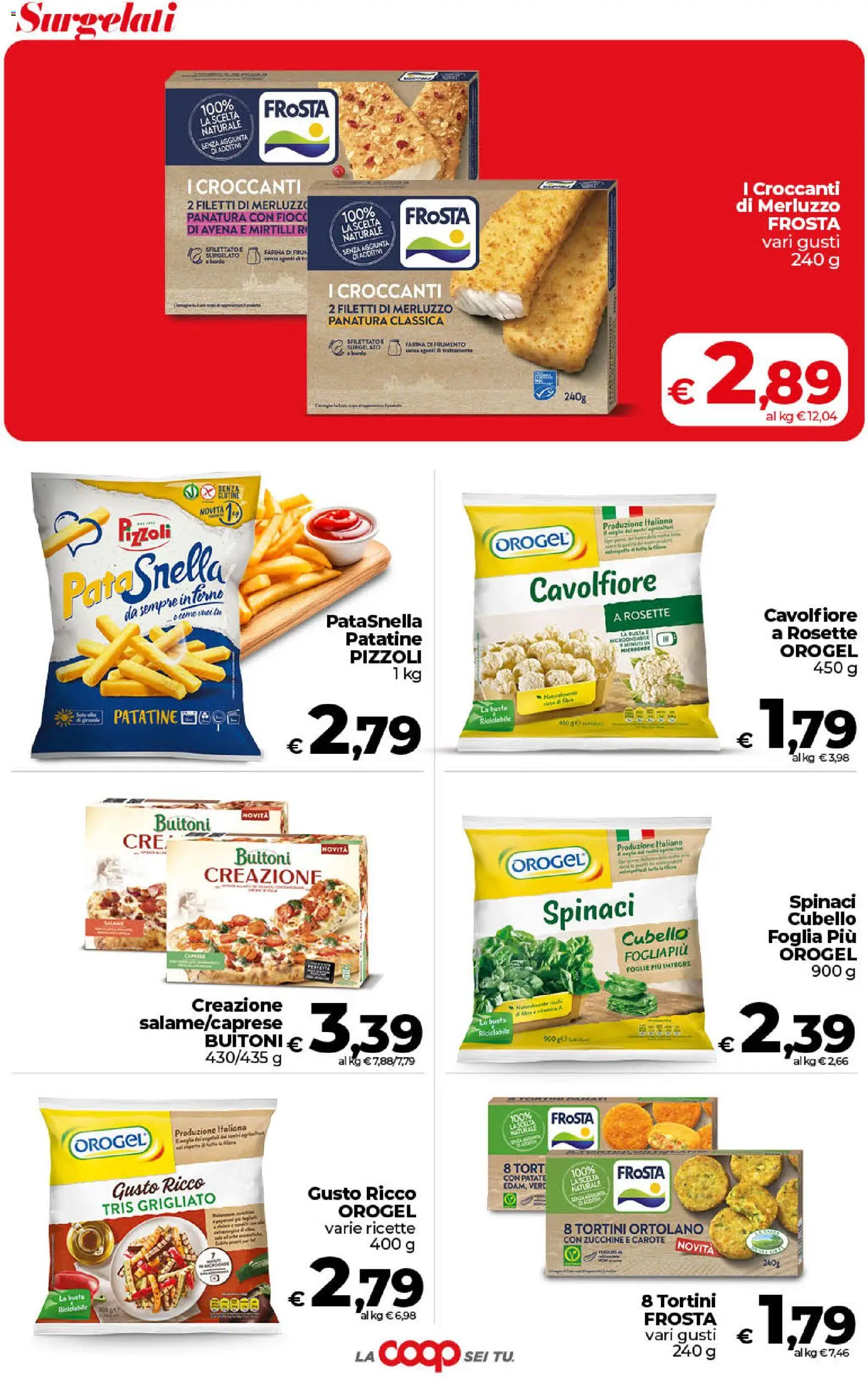 Volantino COOP del 11/08/2026 | Pagina: 21 | Prodotti: Patatine, Spinaci, Mirtilli, Zucchine
