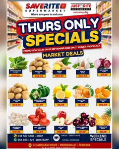 Saverite specials catalogue – valid from 03/09/2026