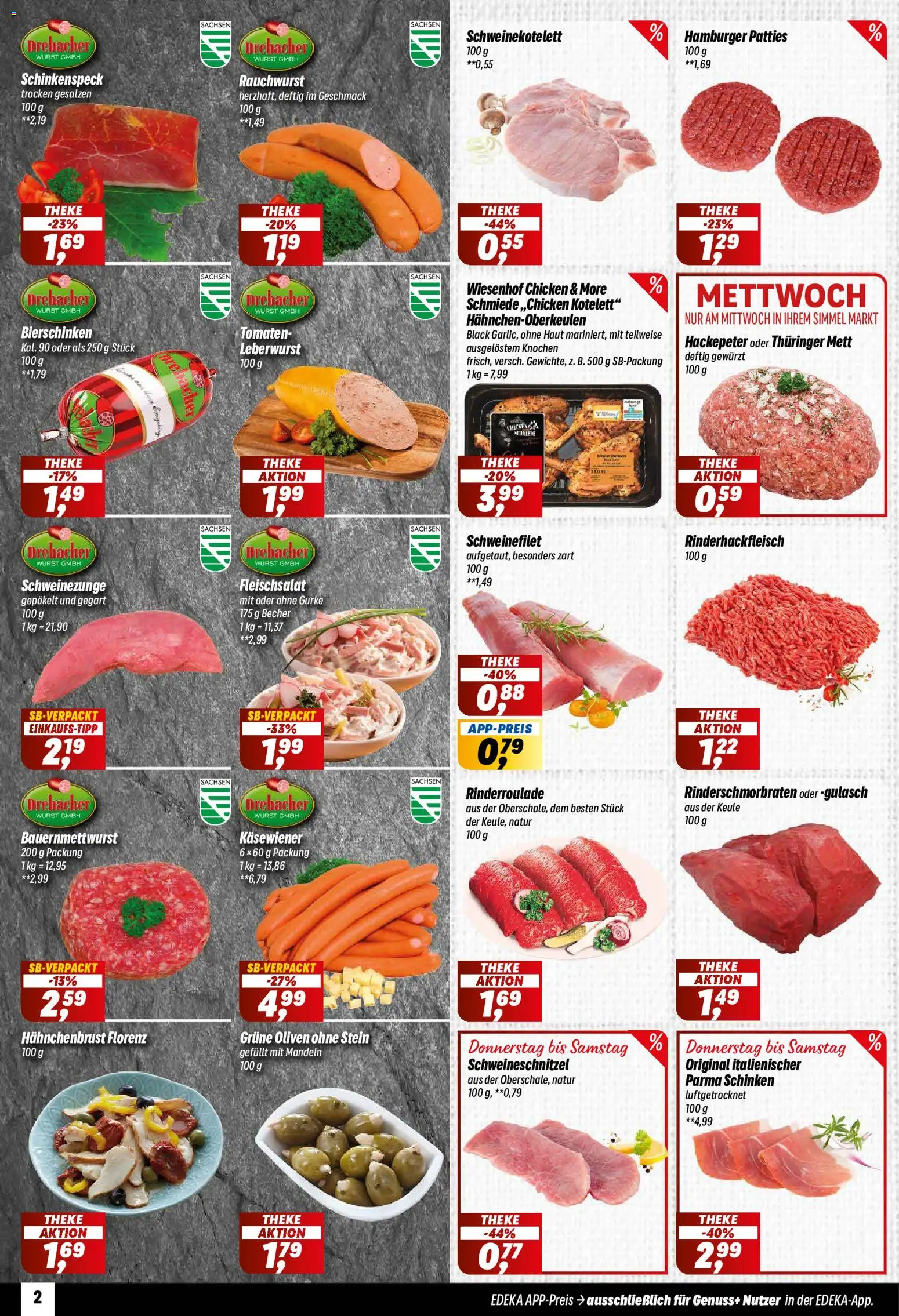 Simmel Prospekt – gültig ab 29.06.2026 | Seite: 2 | Produkte: Mandeln, Schweinefilet, Schinken, Hahnchenbrust