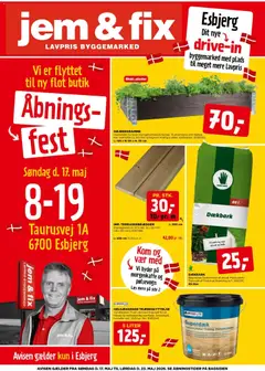 Jem & fix - Åbningsavis - Esbjerg gyldig fra 17.05.2026