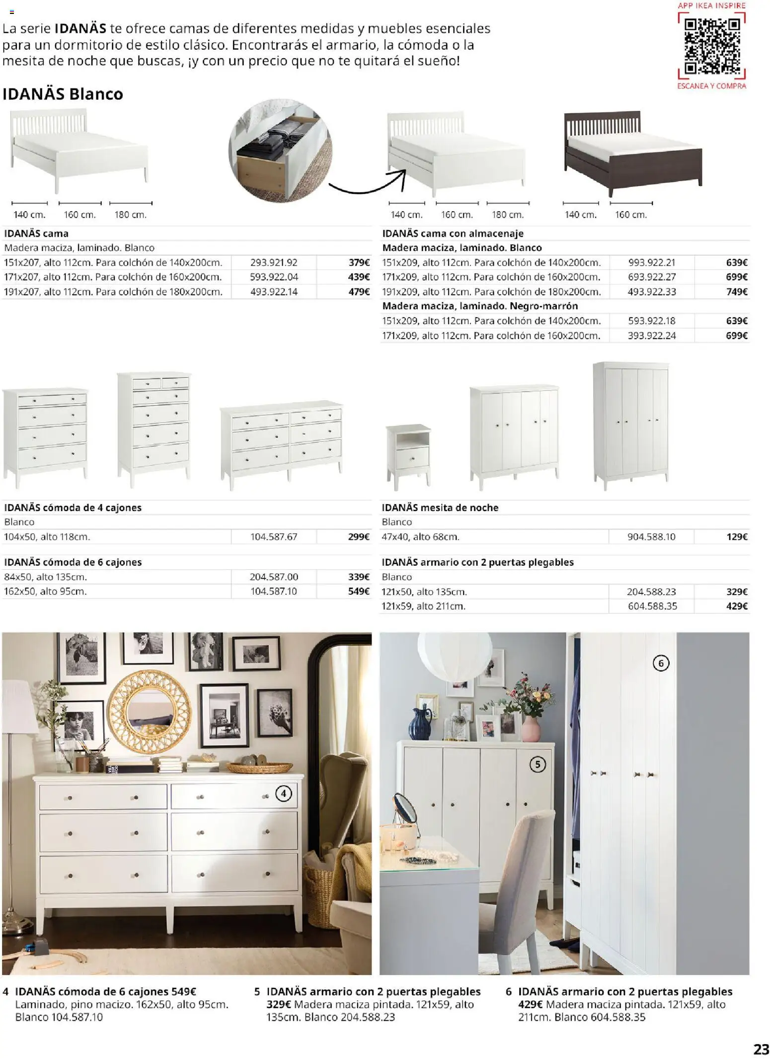 IKEA - Muebles para el dormitorio │ válido desde el 01/09/2026 | Página: 23 | Productos: Puertas plegables, Cómoda, Almacenaje, Puertas