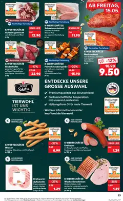 Kaufland DE - DE Folder Hannover - Voorbeeld van een folder van Kaufland DE, geldig van 15.05.2026 | Pagina: 23 | Producten: Schnitzel, Bacon
