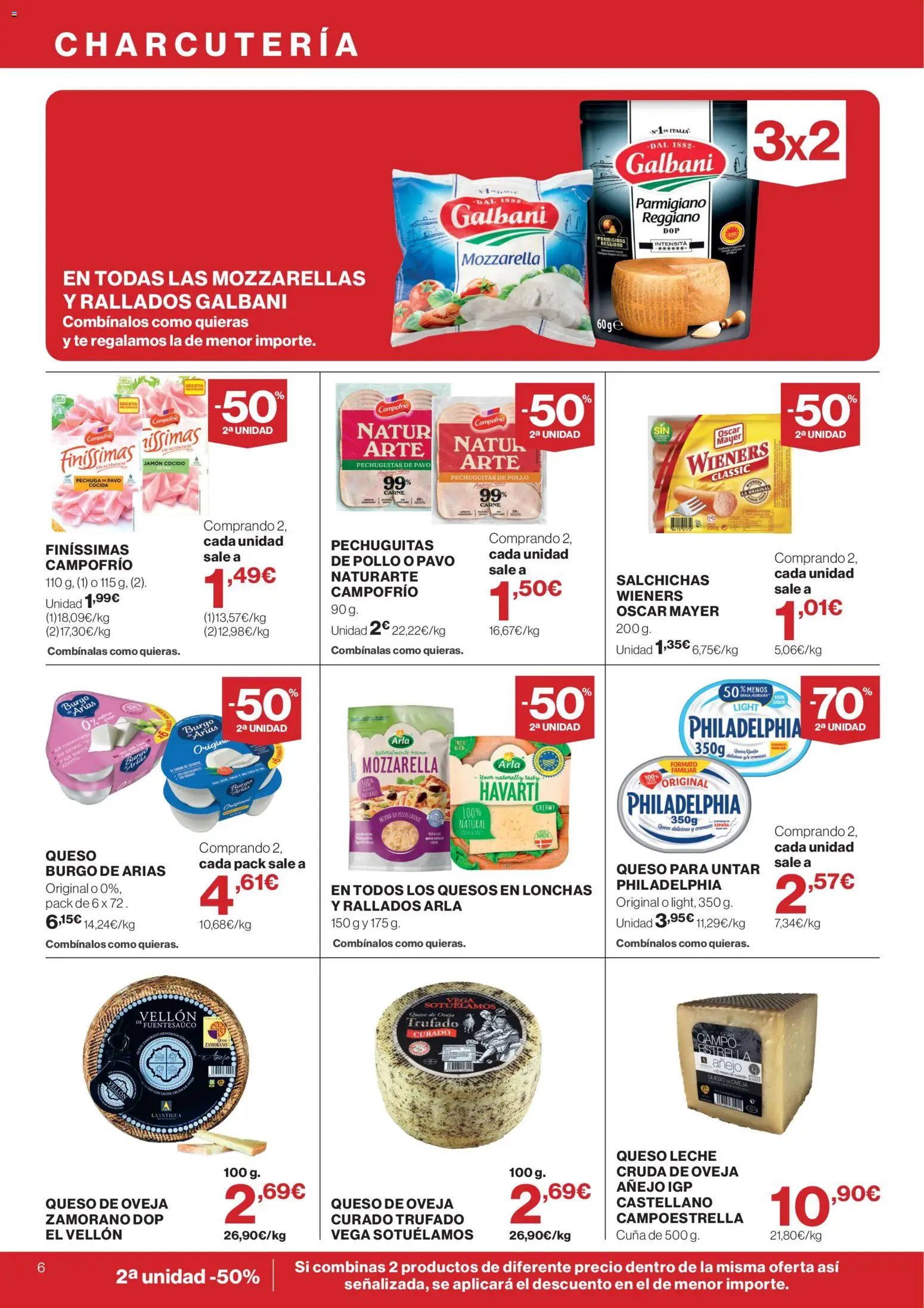 Supercor folleto │ válido desde el 18.06.2026 | Página: 6 | Productos: Leche, Jamón cocido, Cuna, Queso para untar
