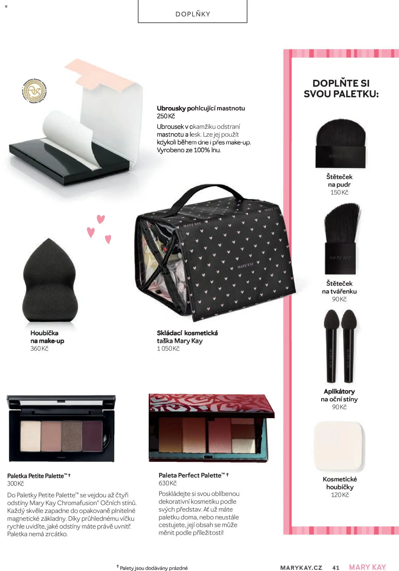 Mary Kay kniha o kráse od 01.04.2026 | Strana: 41 | Produkty: Makeup, Ubrousky, Taška, Oční stíny