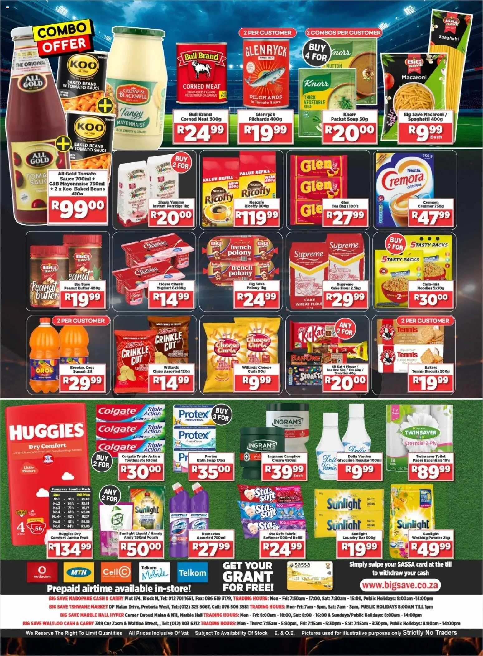 New Big Save catalogue – valid from 13/07/2026 | Page: 2 | Products: Pilchards, Polony, Paper, Mayonnaise