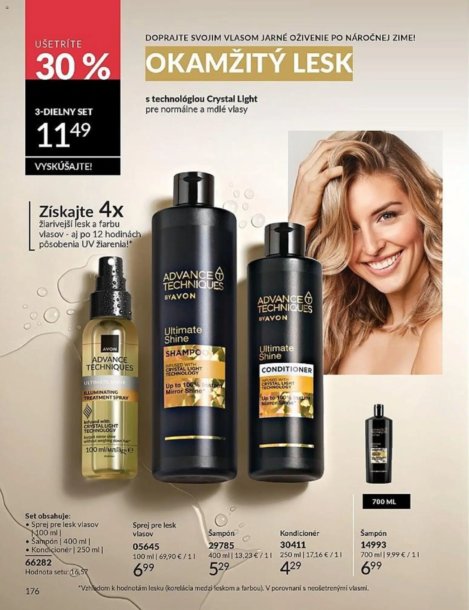 Nové Avon akcie – leták je platný od 01.03.2026 | Strana: 176 | Produkty: Šampón, Kondicionér
