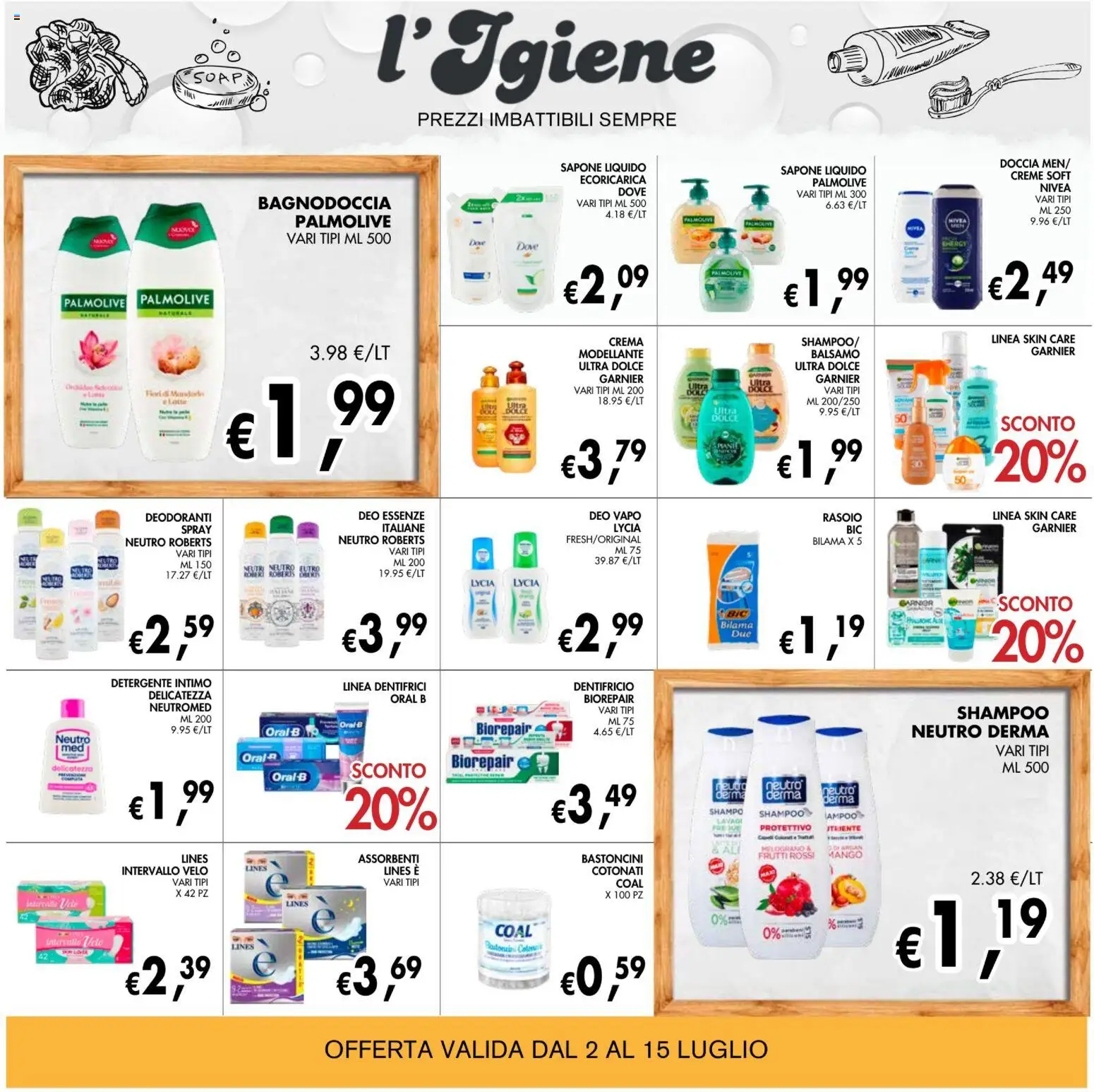 Volantino Coal del 02/07/2026 | Pagina: 24 | Prodotti: Crema, Detergente intimo, Latte, Mango