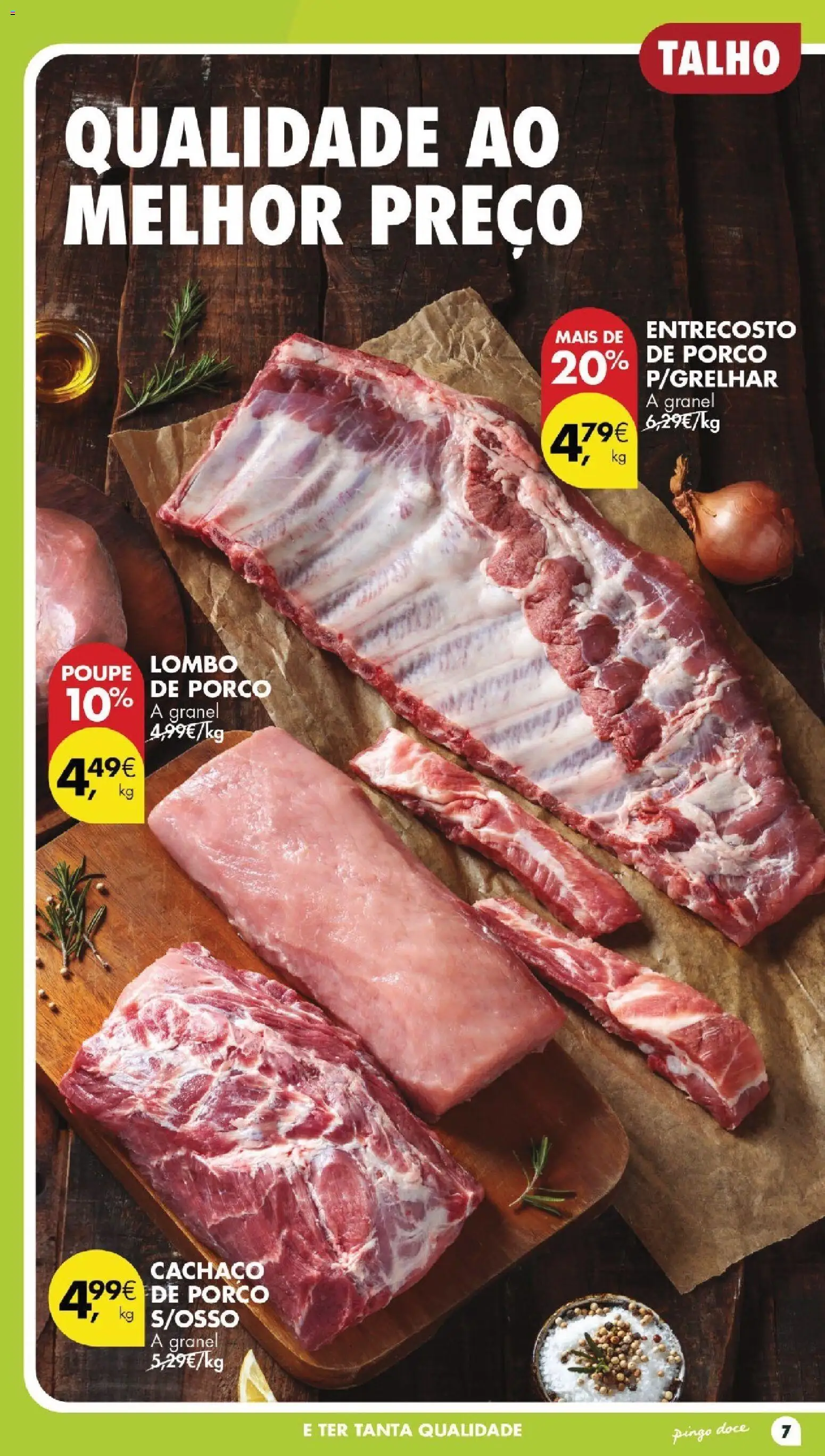 Pingo Doce folheto │ válido de 20/10/2026 | Página: 7 | Produtos: Lombo, Lombo de porco