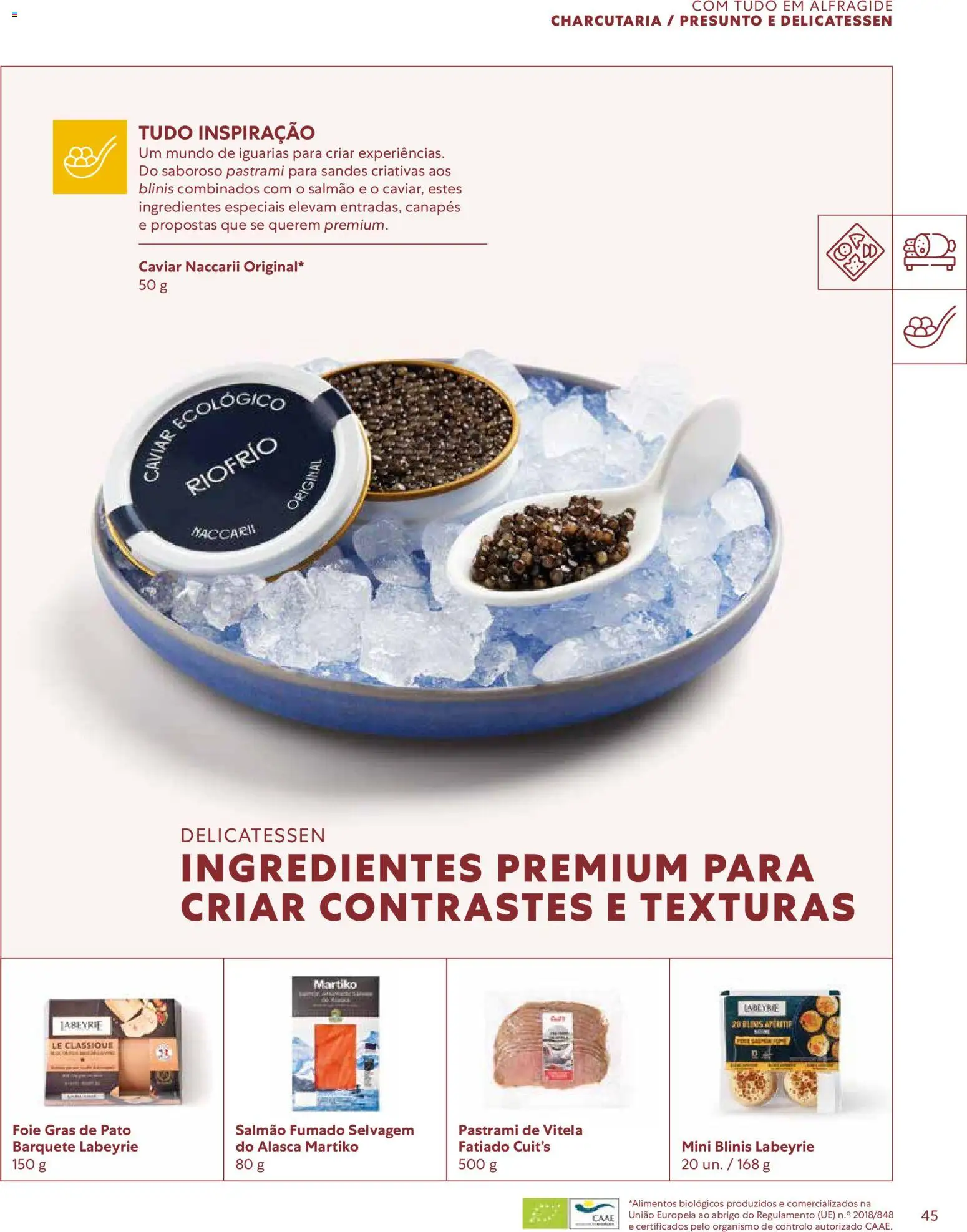 Recheio - Catálogo de Alfragide │ válido de 16/03/2026 | Página: 45 | Produtos: Salmão fumado, Pato, Salmão, Presunto