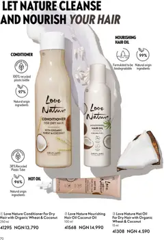 Offer preview "Oriflame Catalogue 2/2026" | Page: 70 | Products: Conditioner, Hair oil, Odstranjivač mrlja, Oil