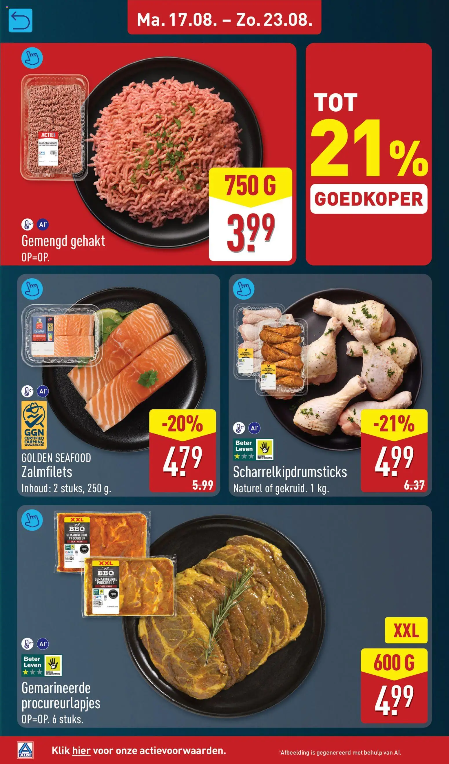 {H1} | Pagina: 8 | Producten: Gehakt, Drumsticks, Gemengd gehakt