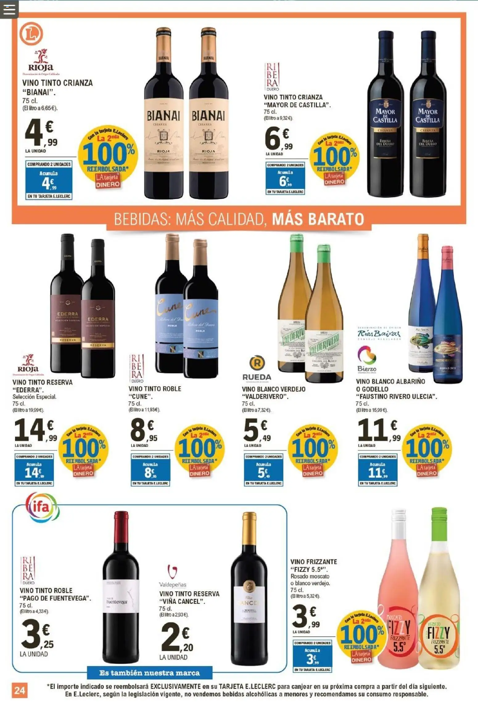 E.Leclerc folleto │ válido desde el 18.05.2026 | Página: 24 | Productos: Vino