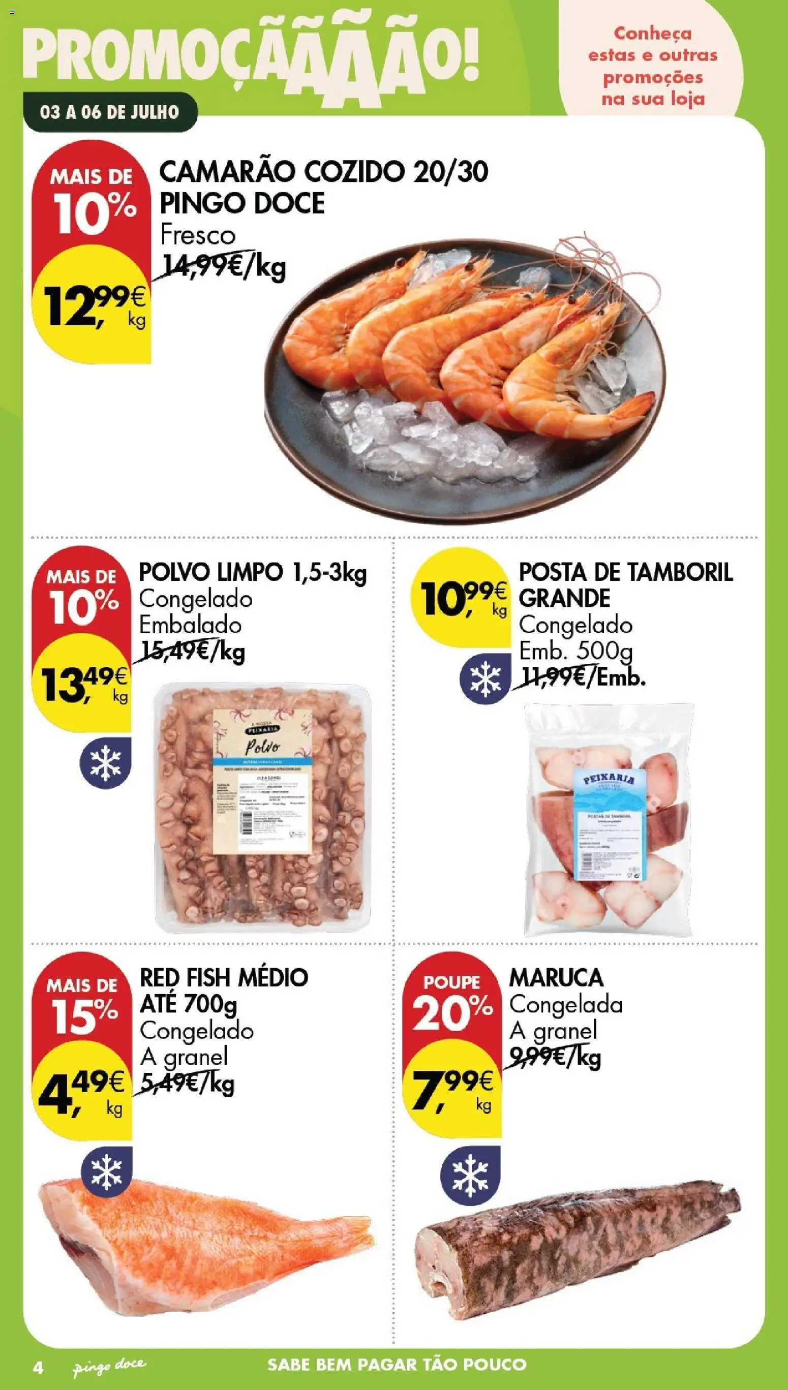 Pingo Doce Poupe este Fim de Semana │ válido de 03/07/2026 | Página: 2 | Produtos: Polvo, Camarão, Tamboril